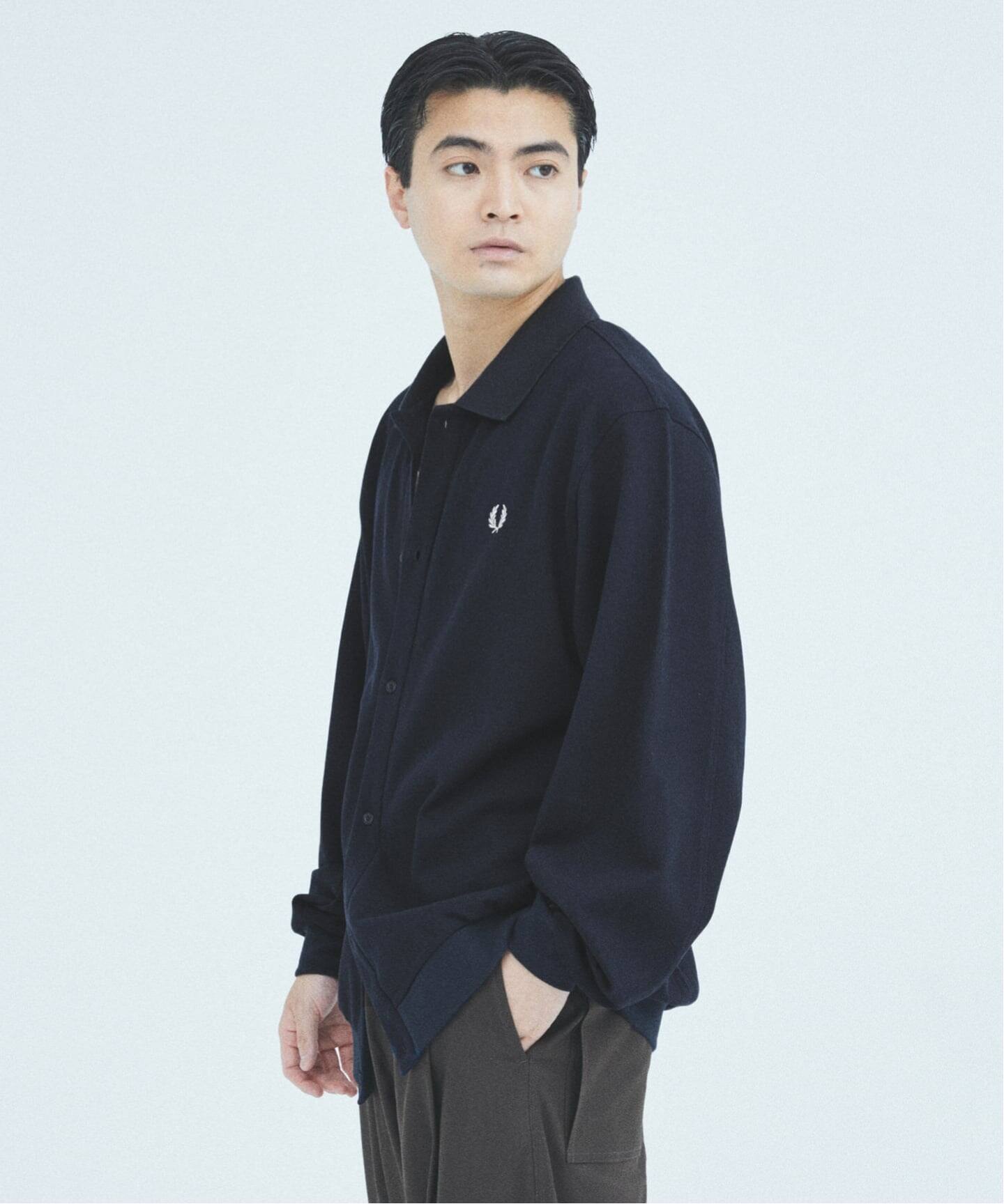 FRED PERRY / フレッドペリー 別注 フル ボタン ピケ ポロシャツ