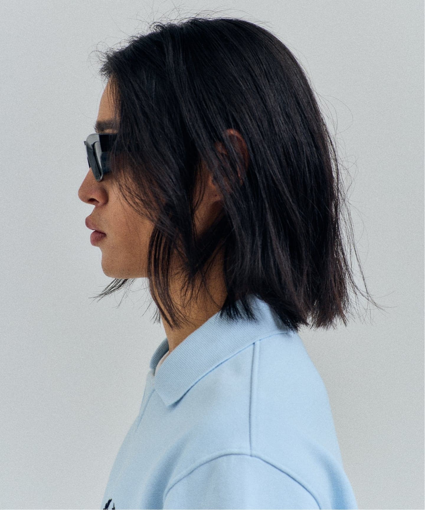 FRED PERRY プリーツ切替スウェットトレーナー ブラック コットン FRED PERRY プリーツ切替スウェットトレーナー ブラック