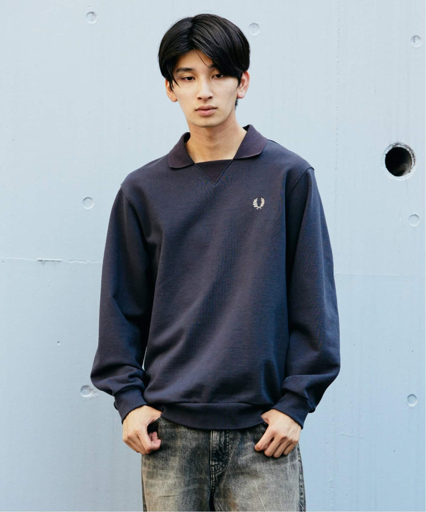 FRED PERRY フットボールカラースウェット ジャーナルスタンダード別注 FRED PERRY / フレッドペリー 別注 フットボール カラー スウェット