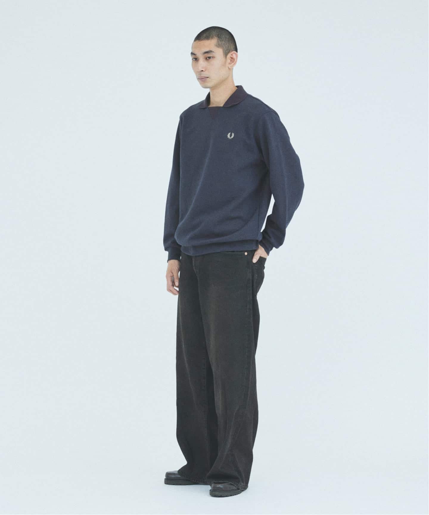 FRED PERRY フットボールカラースウェット ジャーナルスタンダード別注 FRED PERRY / フレッドペリー 別注 フットボール カラー スウェット