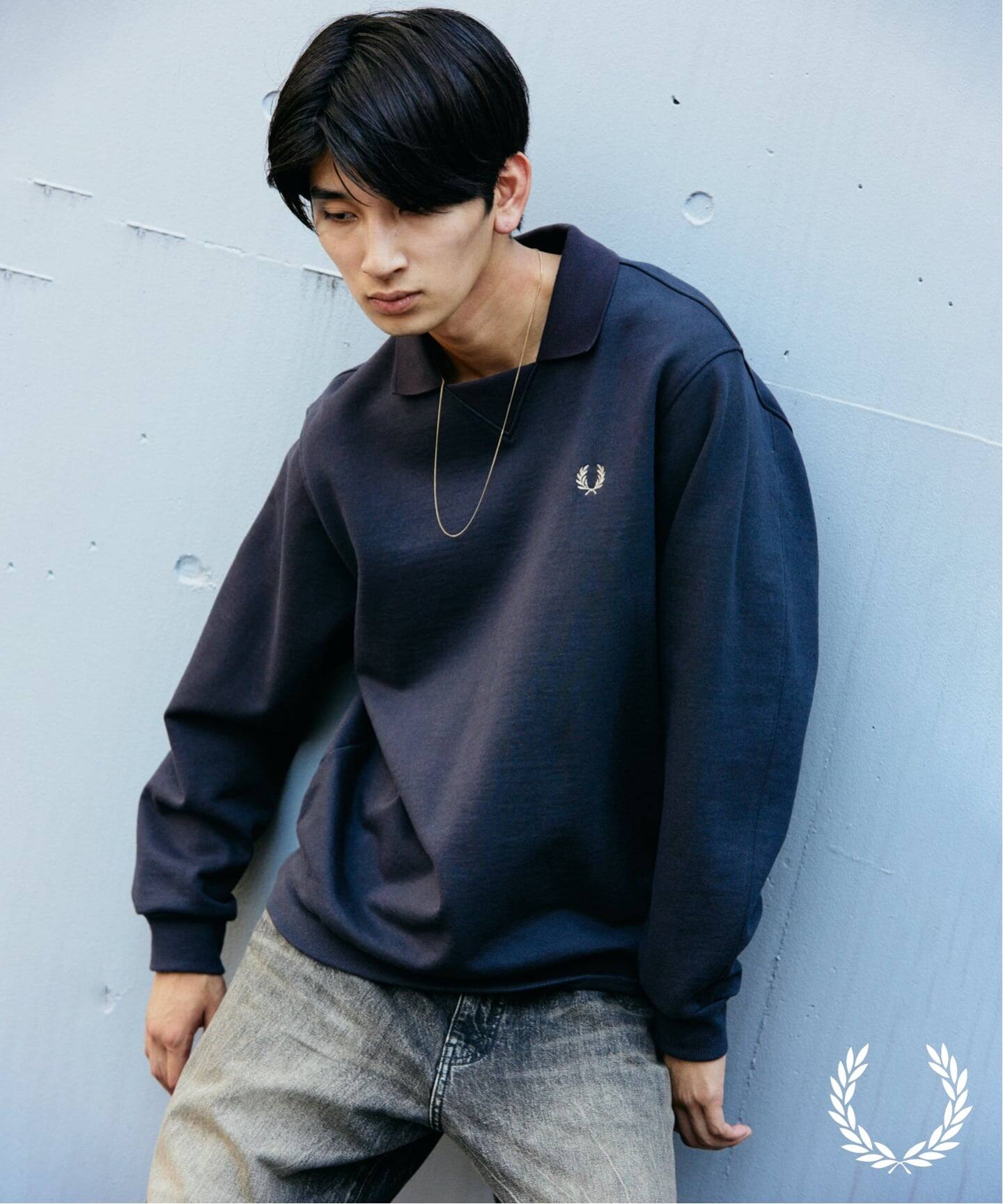 FRED PERRY / フレッドペリー 別注 フットボール カラー スウェット 