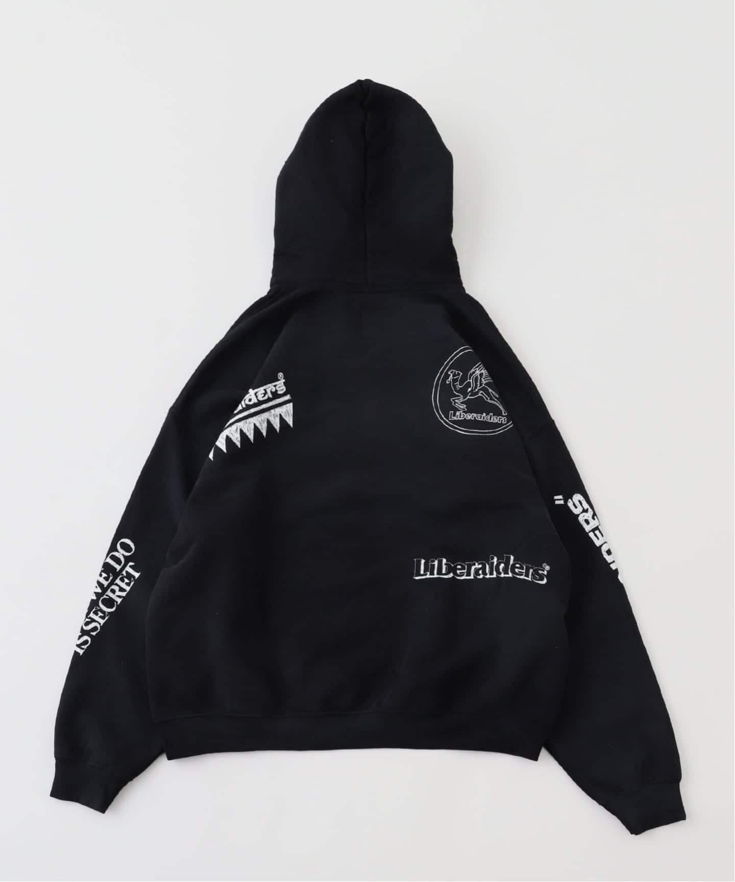 Liberaiders / リベレイダース HANDWRITING PRINT フードパーカー