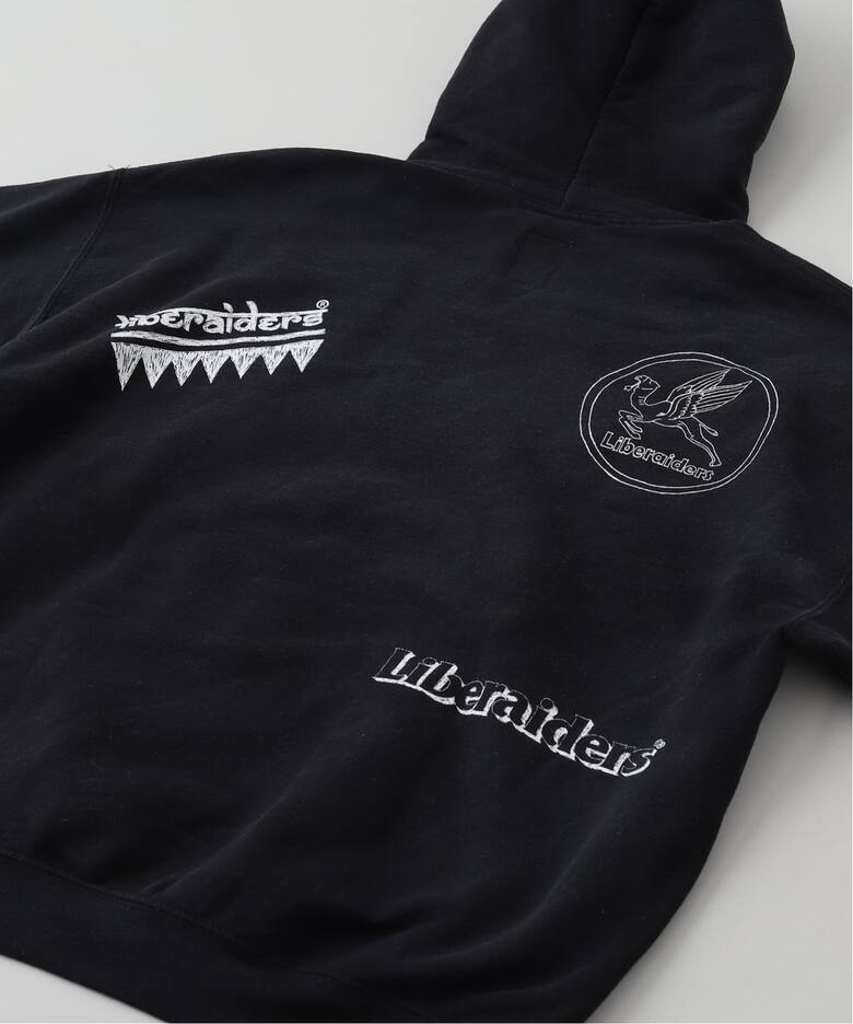 Liberaiders / リベレイダース HANDWRITING PRINT フードパーカー 