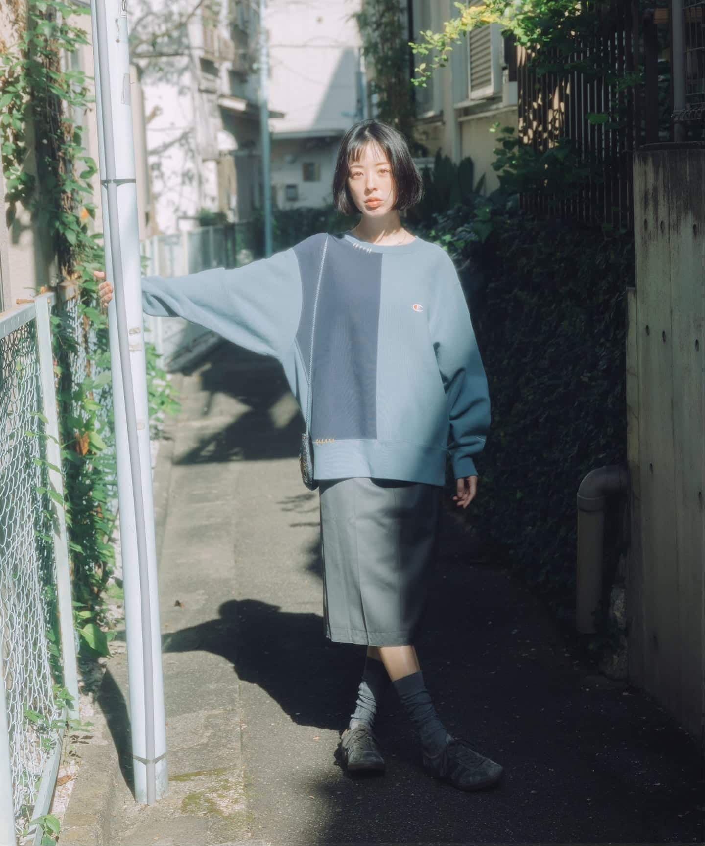 CHAMPION / チャンピオン 別注 ハンド ステッチ クルー スウェット