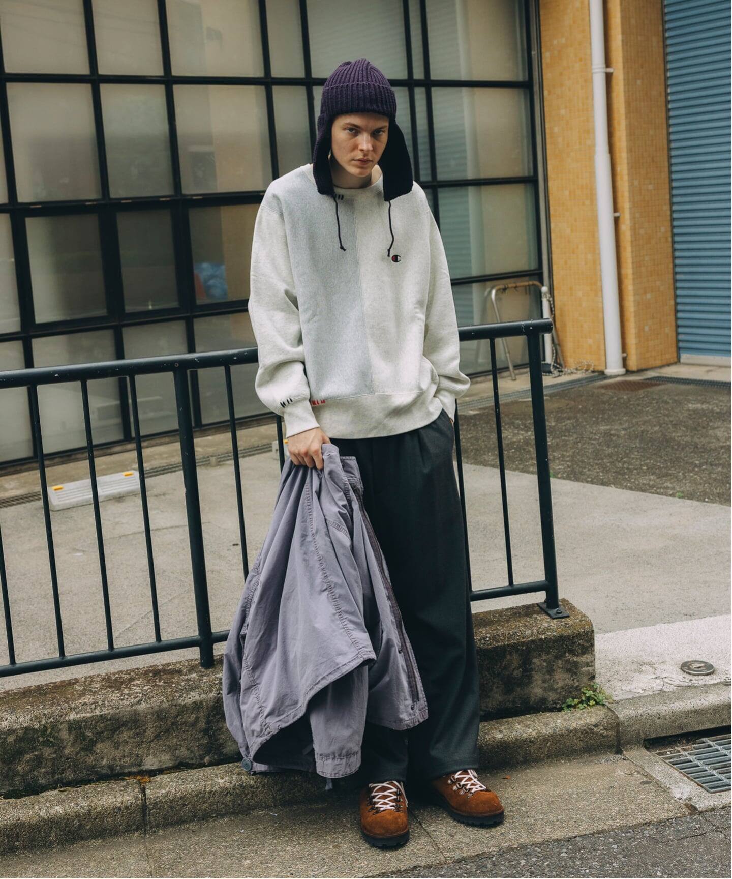 CHAMPION / チャンピオン 別注 ハンド ステッチ クルー スウェット