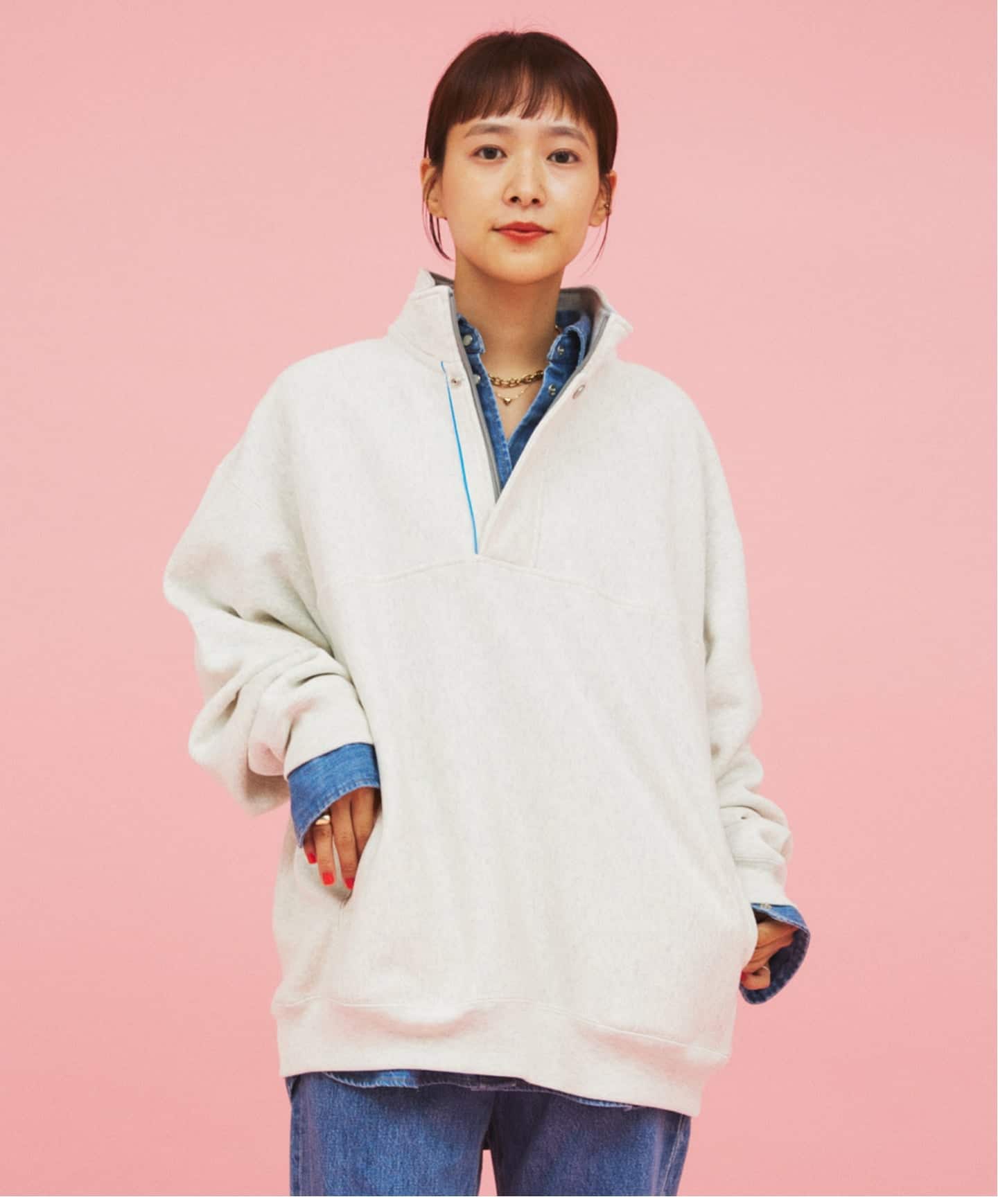 CHAMPION / チャンピオン for スーパーマーケット ハーフ ジップ