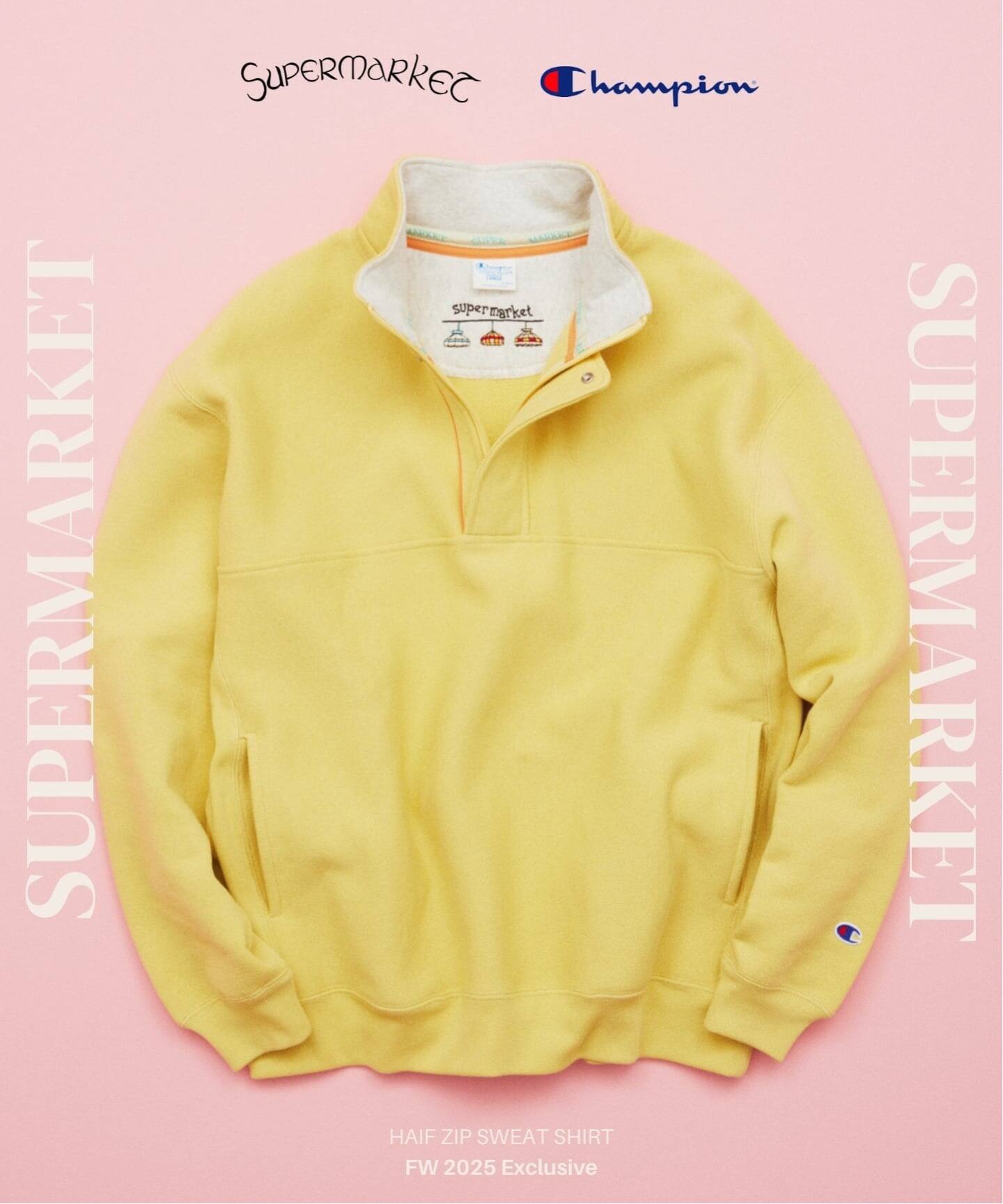 CHAMPION / チャンピオン for スーパーマーケット ハーフ ジップ 