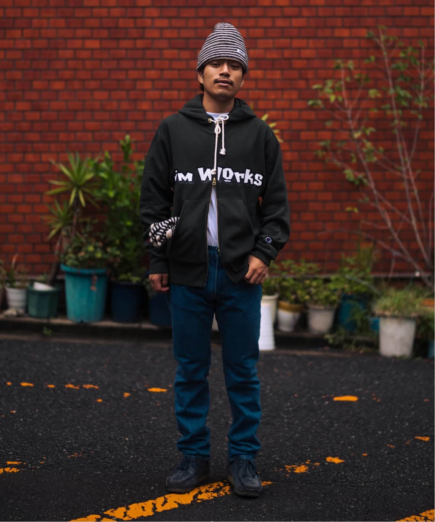 紺 ドロドロ プルパーカー XL CUNE レギュラーウエイトスウェットP/Oポケットレスパーカーの通販