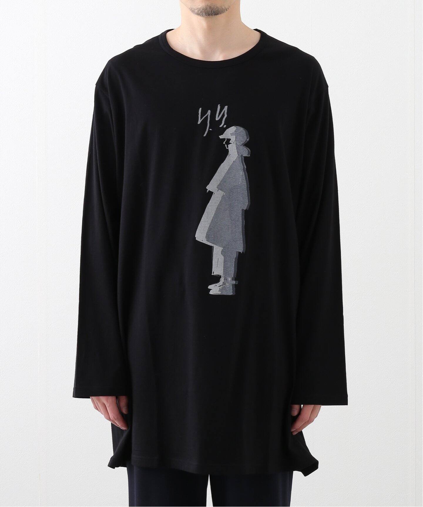 Yohji Yamamoto / ヨウジヤマモト】プリントナガソデB（Tシャツ 
