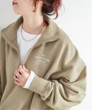 ウォッシャブル / ハーフジップテリービッグドルマンプルオーバー