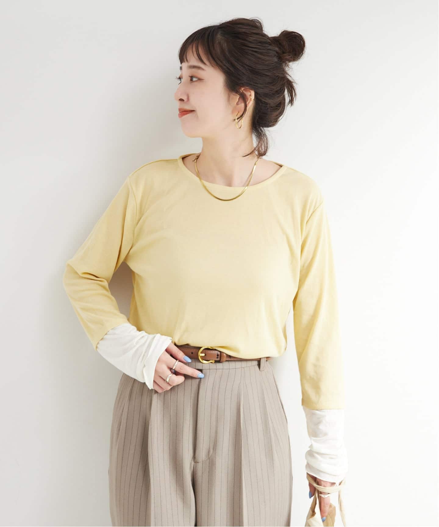 WEB限定】 ウォッシャブル / シアードッキングプルオーバー（Tシャツ