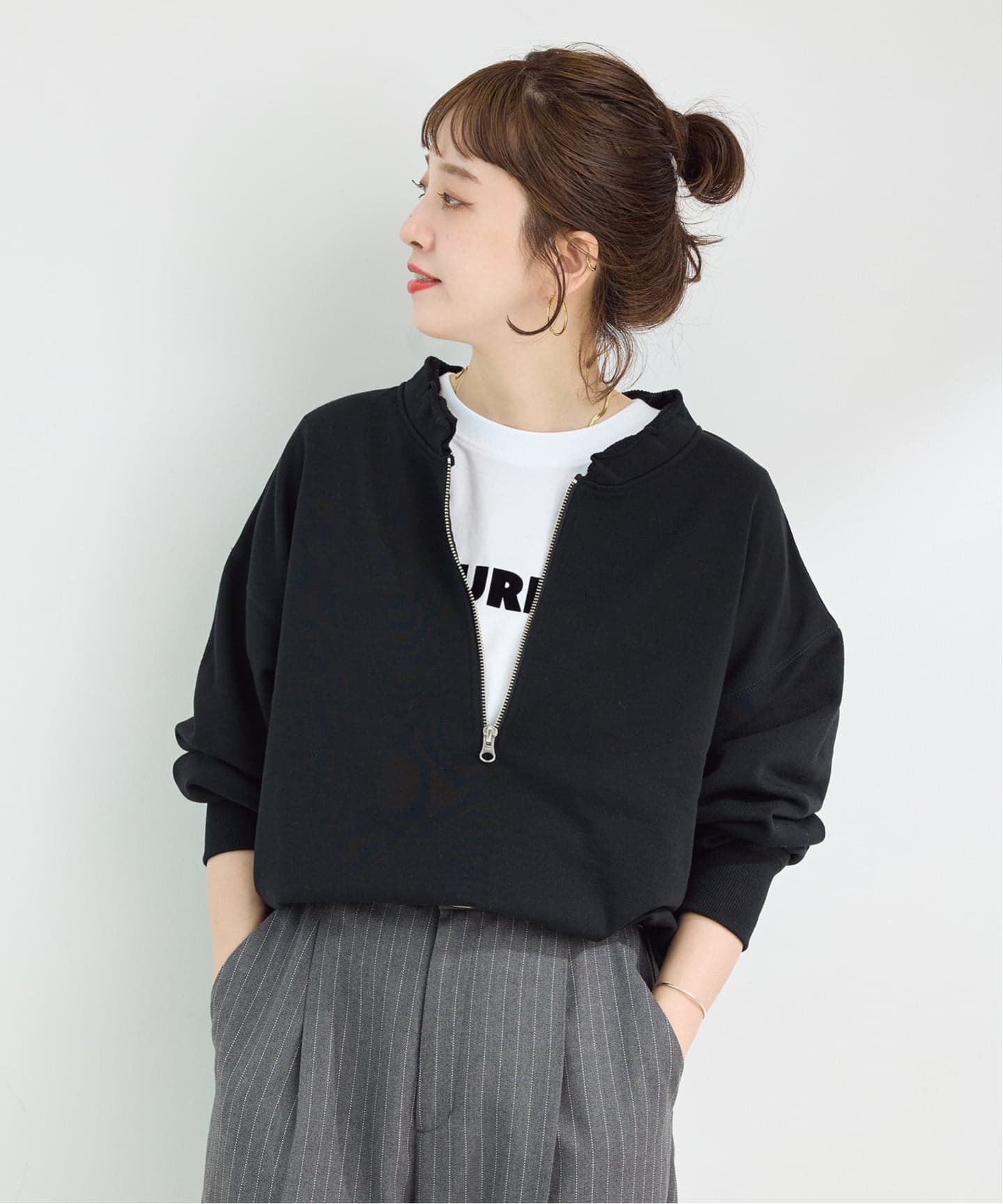 SY32 2022年モデル 裏起毛 ハーフジップ プルオーバー ジャケット L SY32 2022年モデル 裏起毛 ハーフジップ プルオーバー ジャケット L