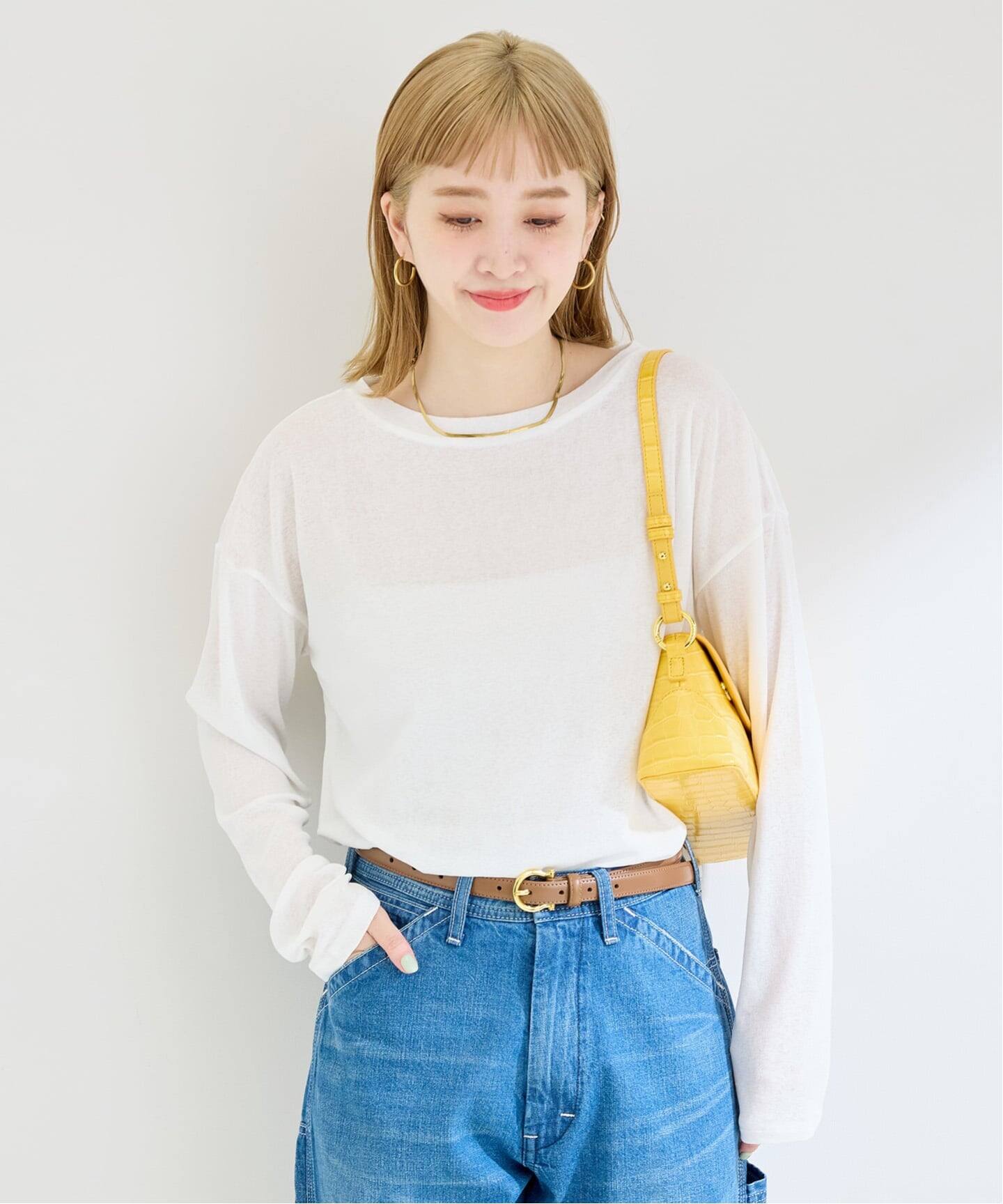 ウォッシャブル / スラブシアーロンTEE（Tシャツ／カットソー）｜B.C