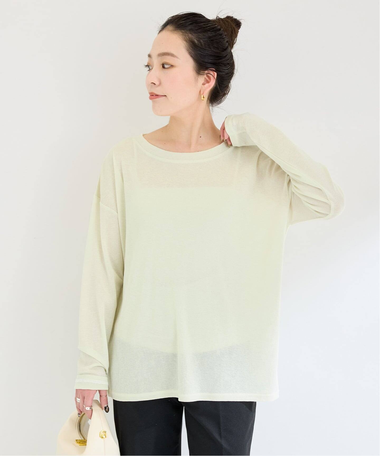 ウォッシャブル / スラブシアーロンTEE（Tシャツ／カットソー）｜B.C