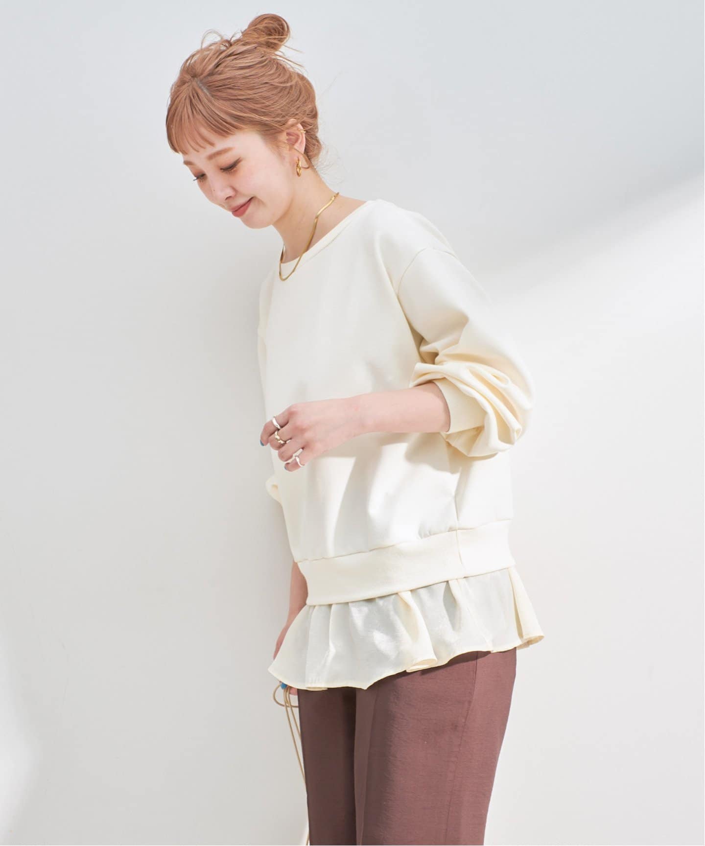新品タグ付き♡Sacra プルオーバー スウェット　ダンボール　ボンディング ダンボールドッキングプルオーバー（スウェット）｜B.C STOCK