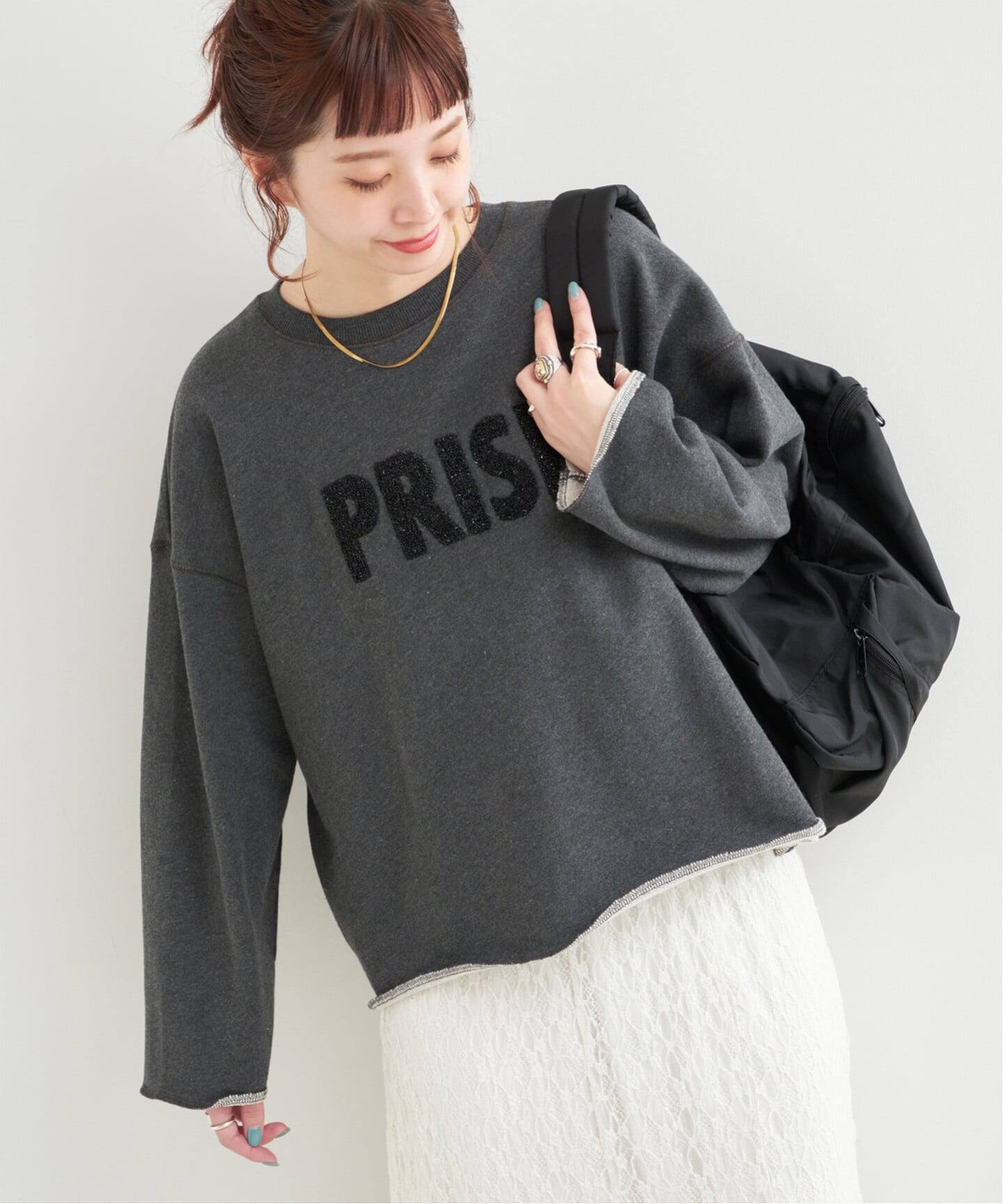 ラメサガラ刺繍ロングスリーブ（スウェット）｜B.C STOCK（ベーセー