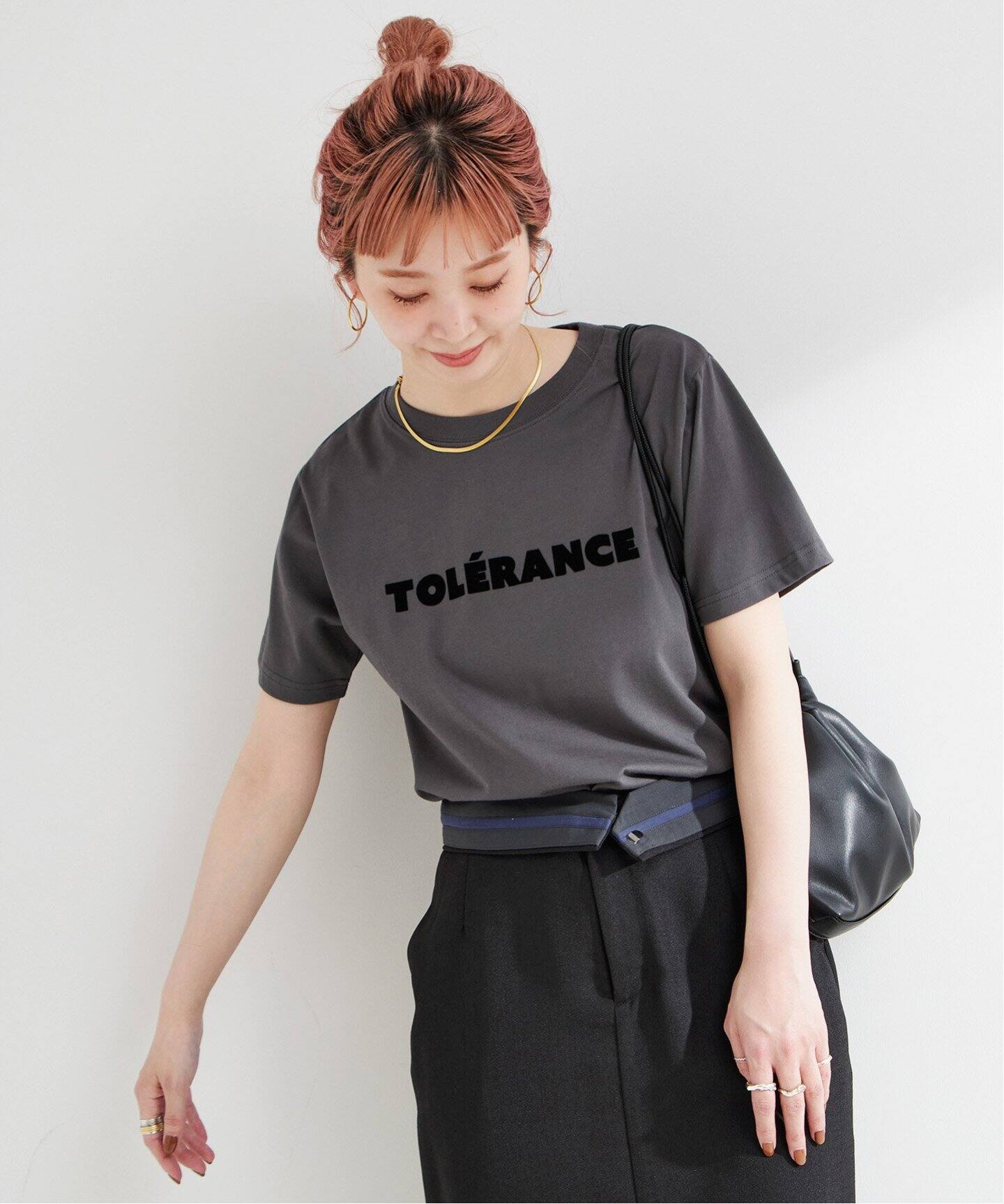 tricot COMME des GARCONS フロッキープリントTシャツ tricot COMME des GARCONS / トリココムデギャルソン | 2021AW