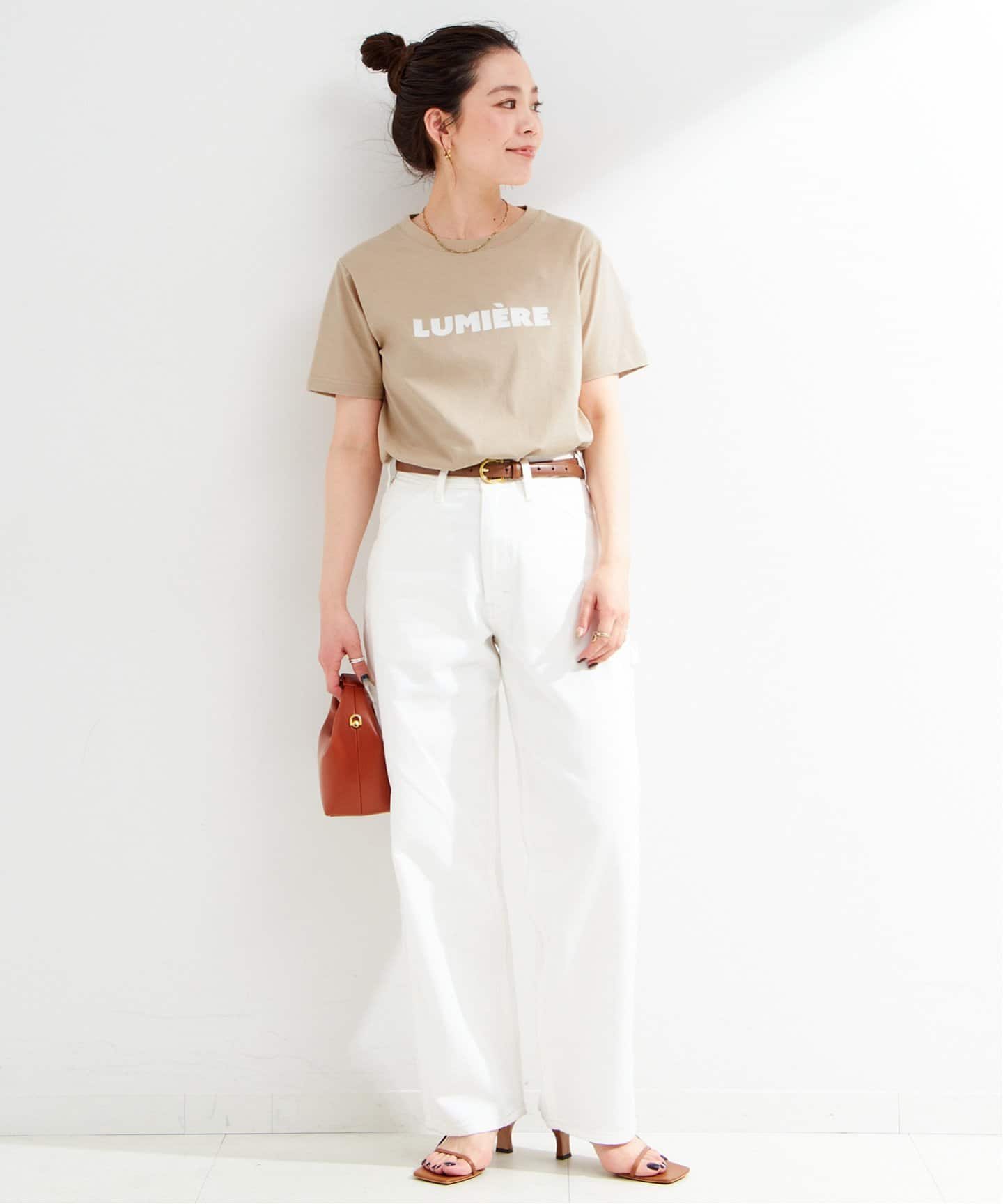 ヨリ　フロッキードットtee フロッキードット丸襟Tee | all item| yori