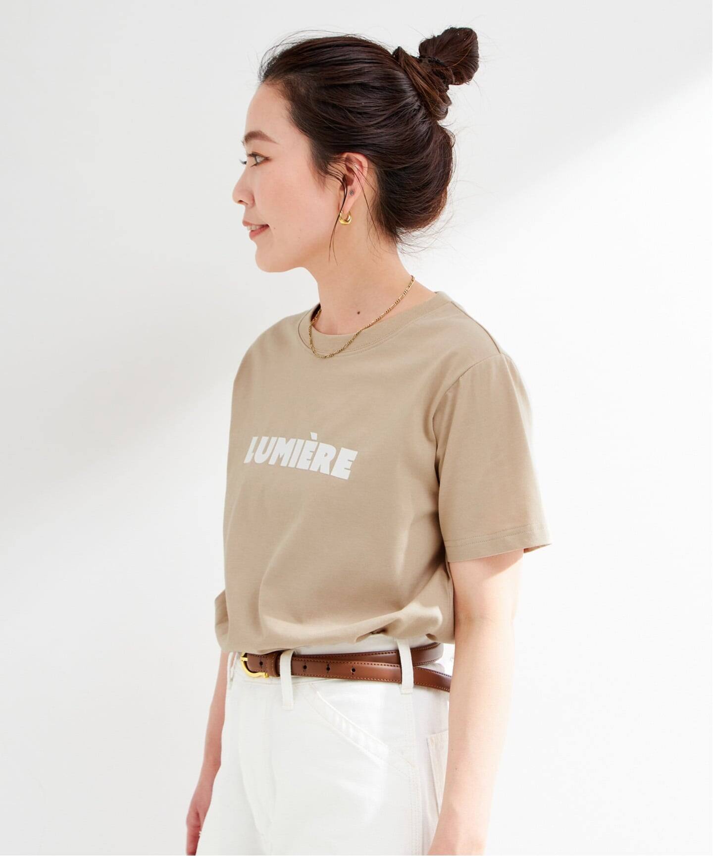 追加3》手洗い可 / フロッキープリントロゴTEE（Tシャツ／カットソー