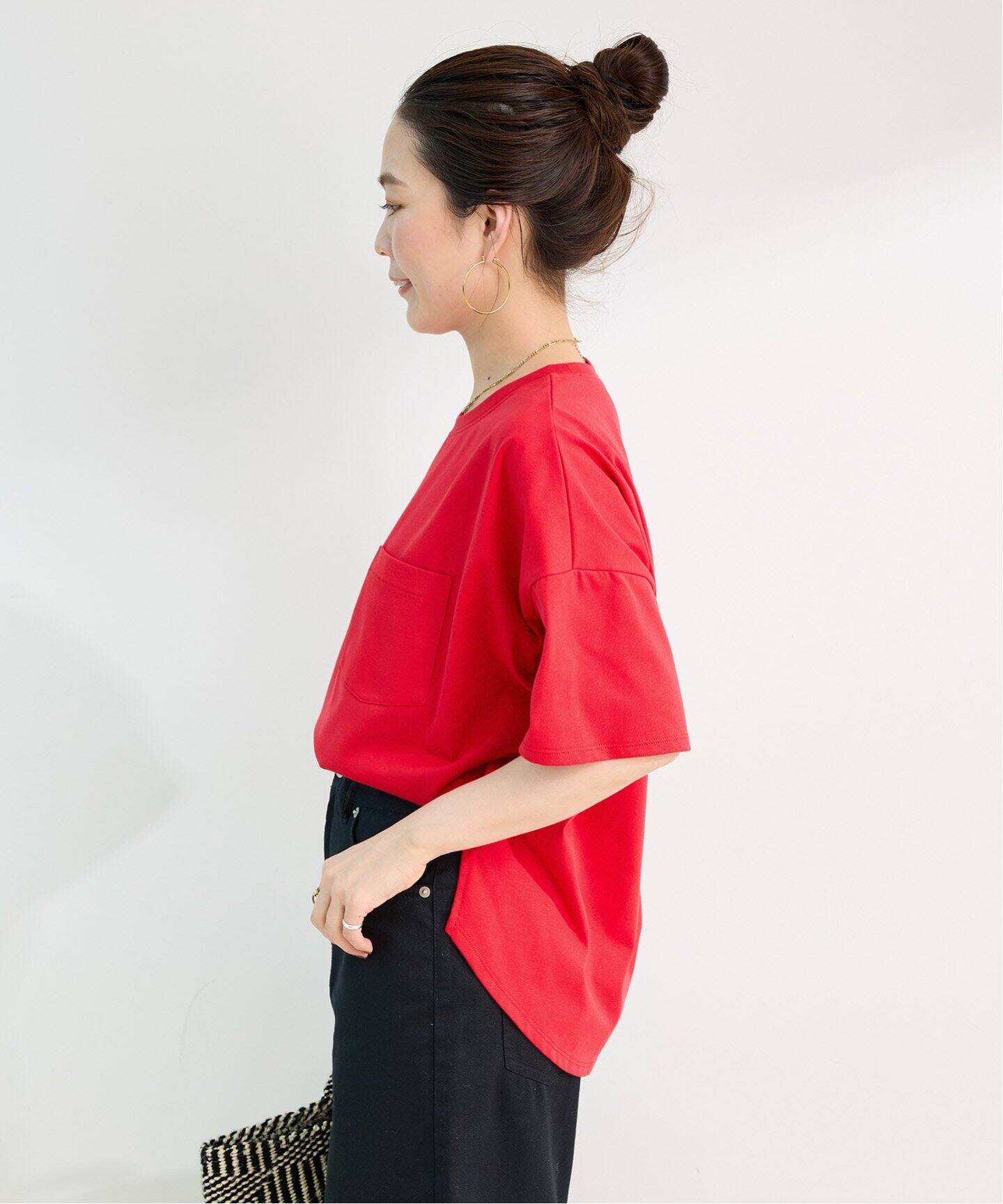 未使用級✨️ヨークベルテッドワイドトラウザー21ssレーヨン&麻　涼しげな素材感 ジャケット／ウォッシャブル／COOL MAX／TWストレッチ