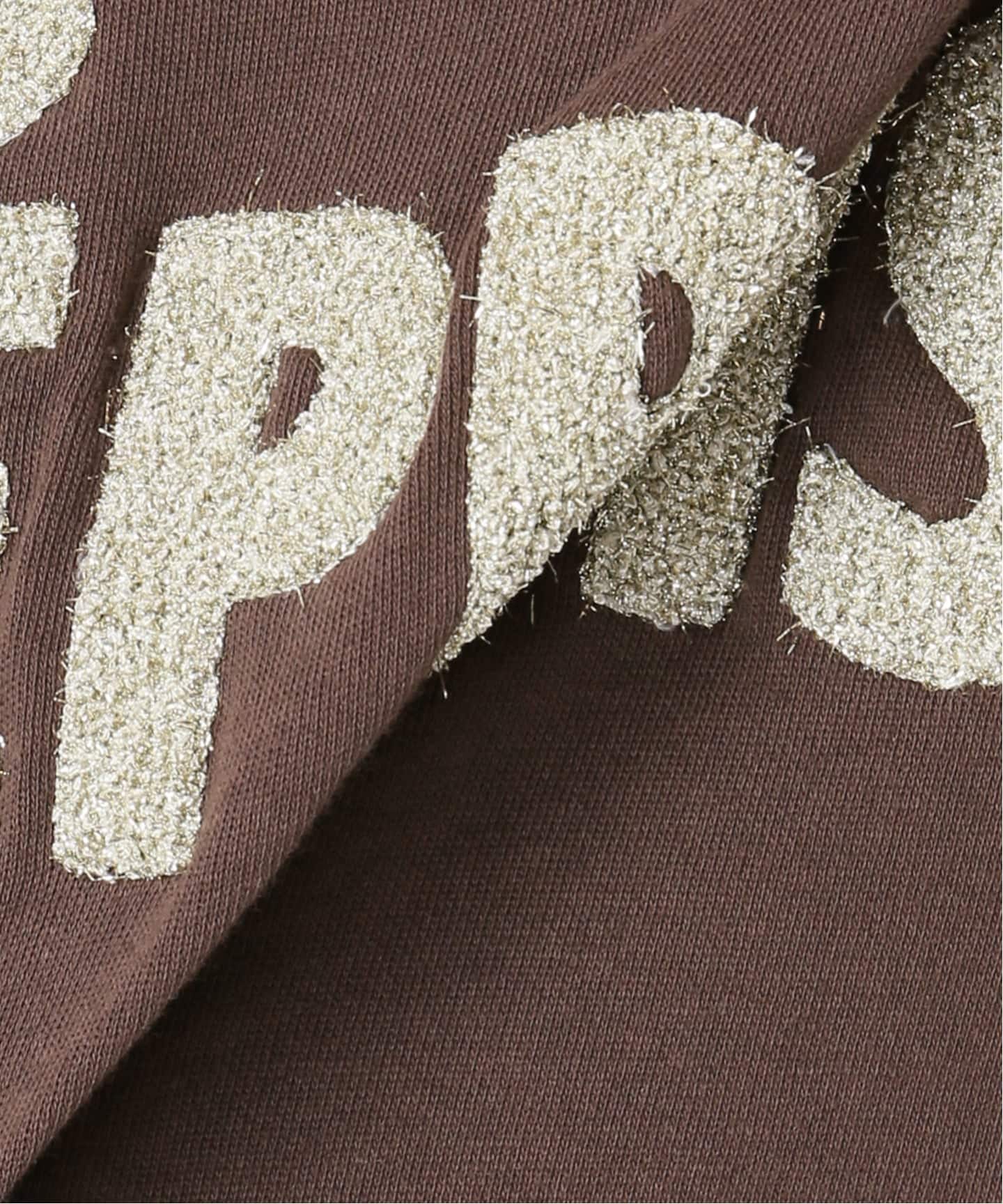予約》手洗い可 / ラメサガラ刺繍7分袖プルオーバー（スウェット