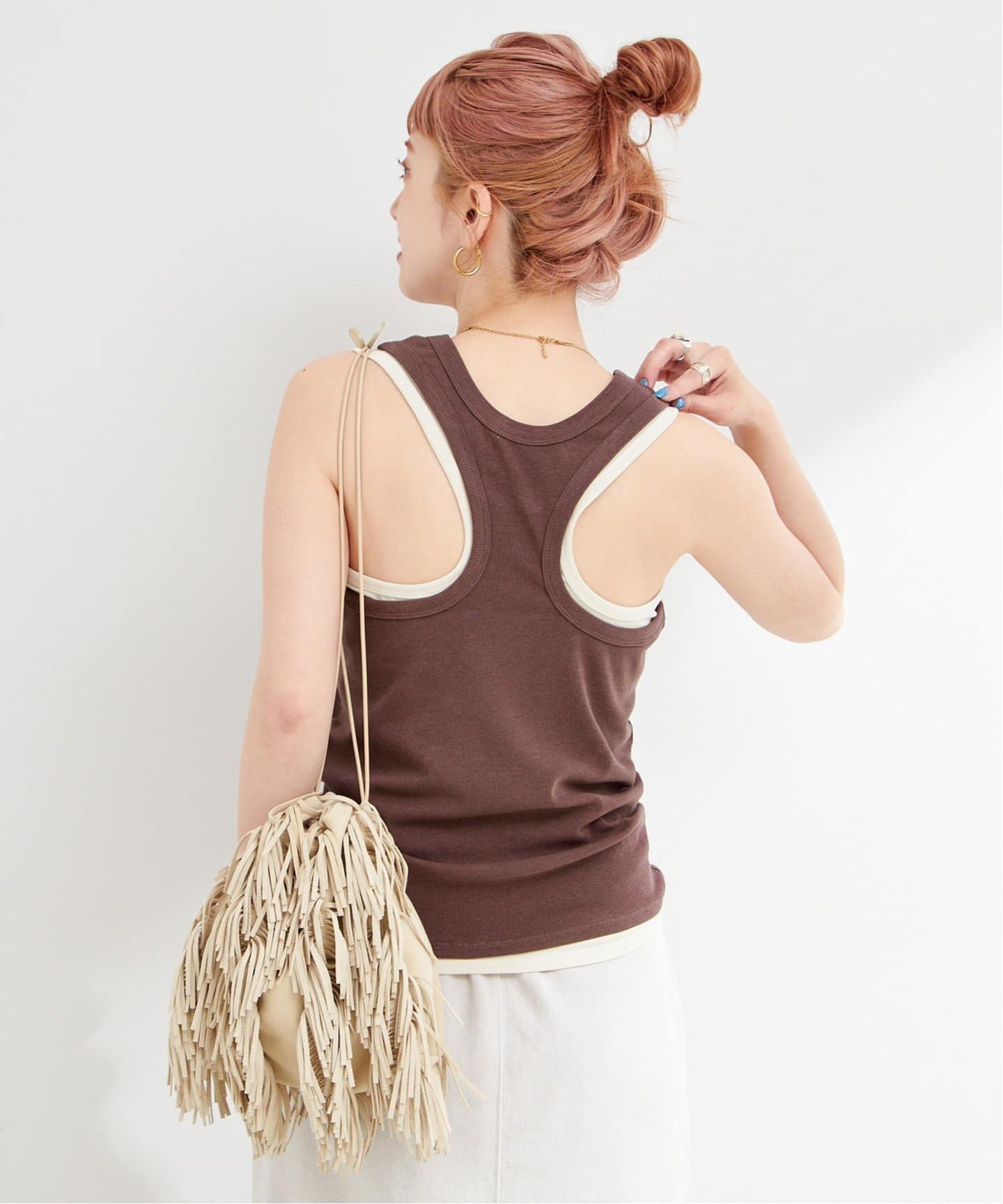 2点セット》ミントBLENDタンクセット（タンクトップ）｜B.C STOCK