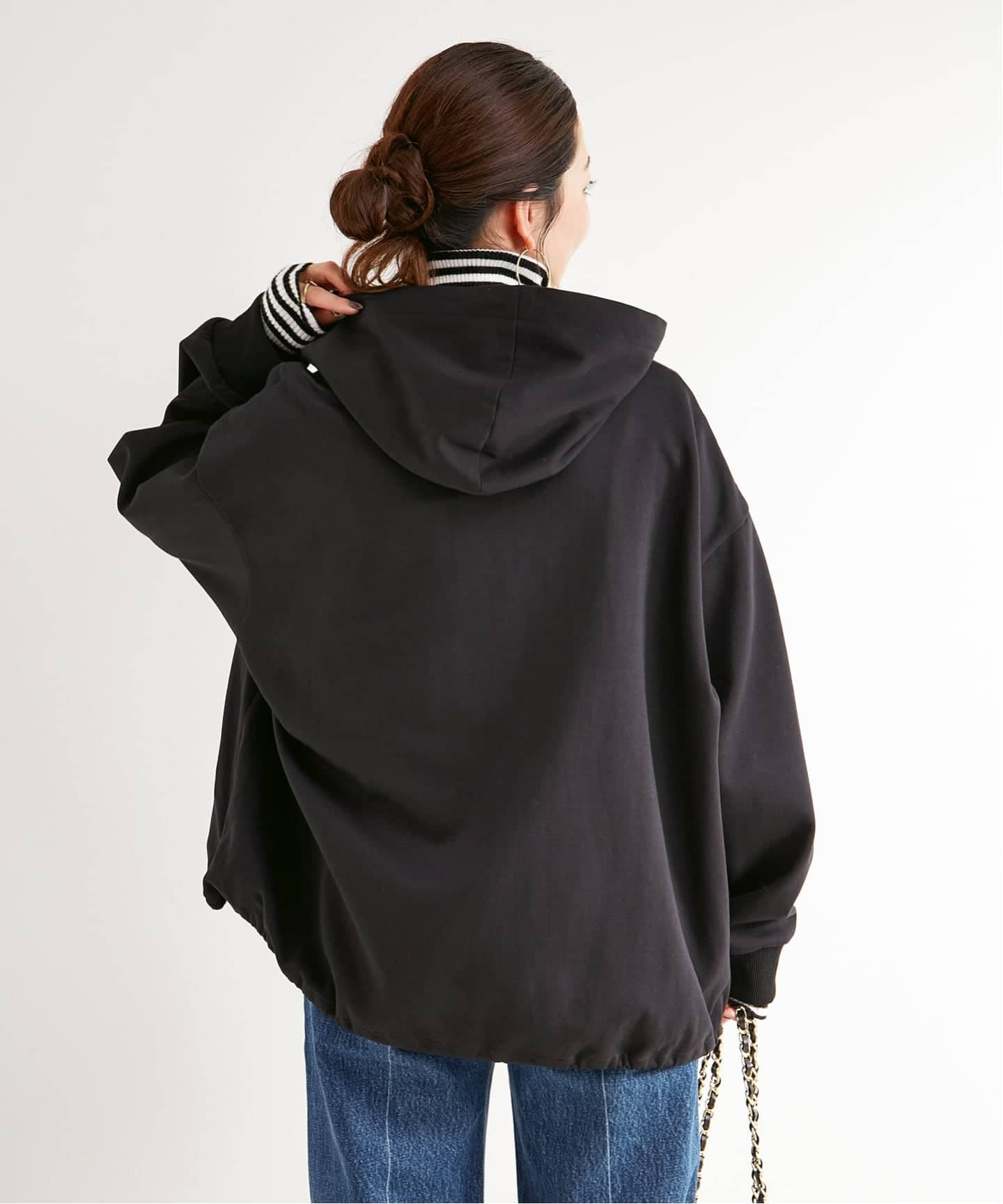 ウォッシャブル / ブローチ付きフードパーカー（パーカー）｜B.C STOCK