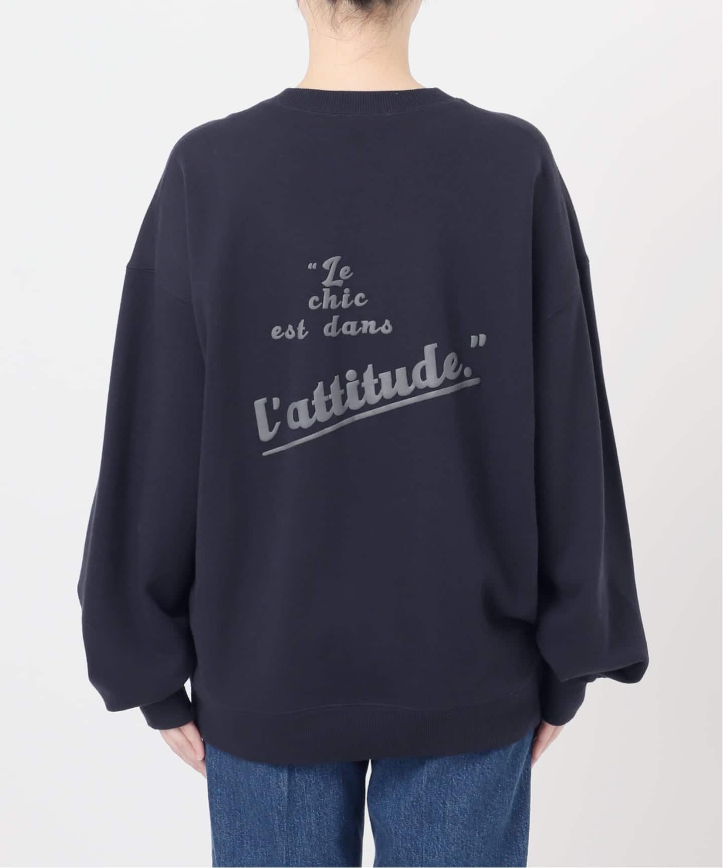 ウォッシャブル / バックプリントプルオーバー（スウェット