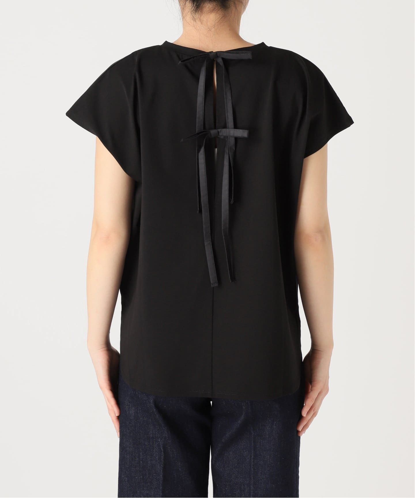 tシャツ 「追加」手洗い可 / 接触冷感 / クールタッチバックリボンプルオーバー レディース 追加》手洗い可 / 接触冷感 / クールタッチバックリボンプル