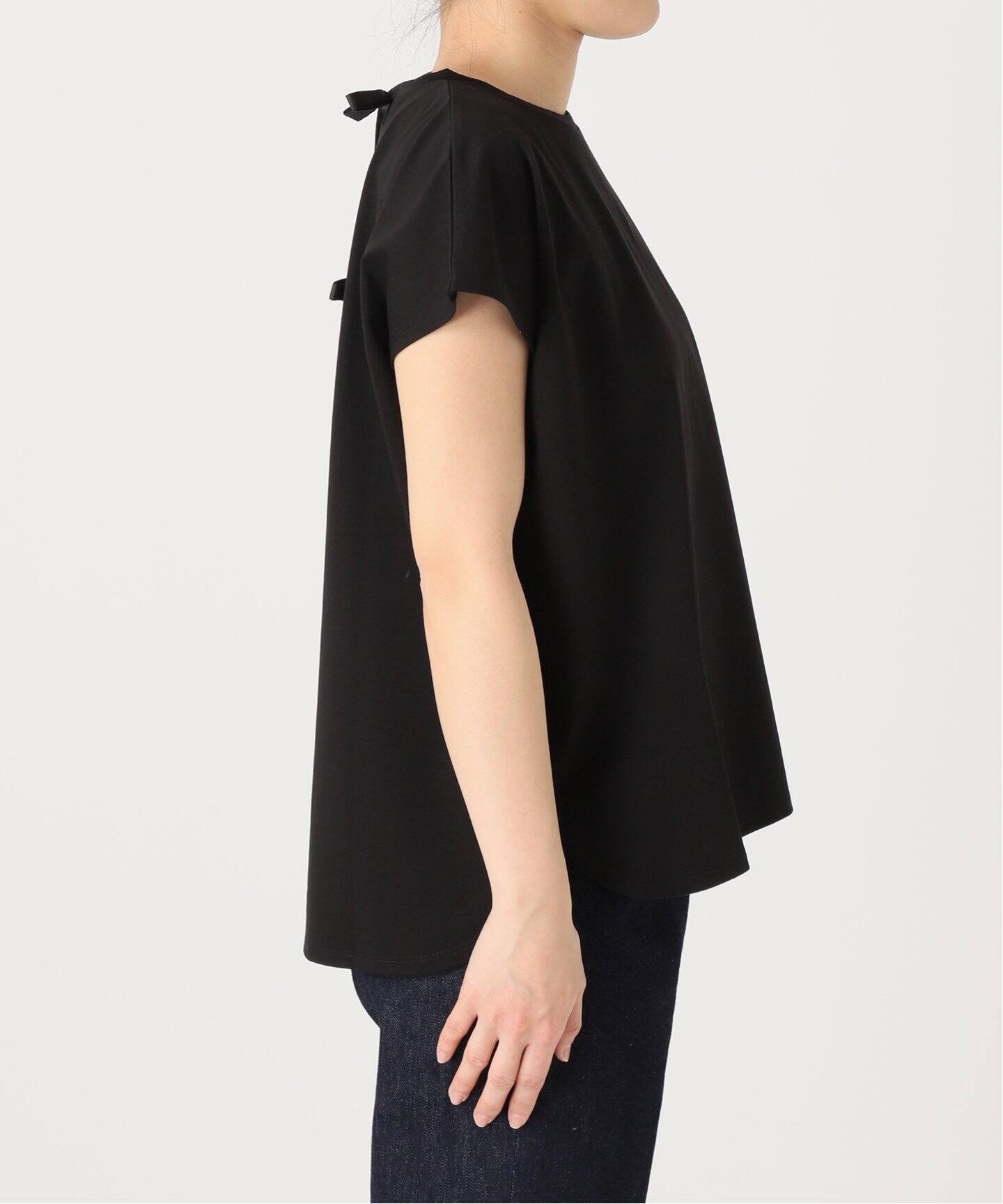 tシャツ 「追加」手洗い可 / 接触冷感 / クールタッチバックリボンプルオーバー レディース B.C STOCK tシャツ 「追加」手洗い可 / 接触冷感 クールタッチ