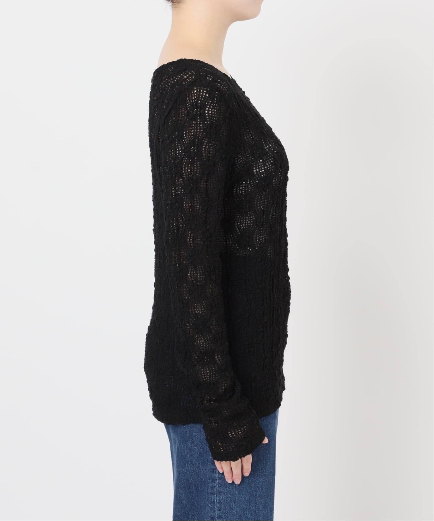 手洗い可 / ストレッチフラワーレースプルオーバー（Tシャツ