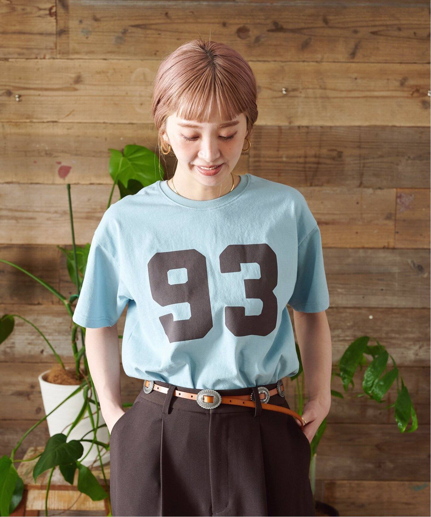 tシャツ ウォッシャブル / Gleamy/グリーミー ナンバリングTシャツ レディース ウォッシャブル / Gleamy/グリーミー ナンバリングTシャツ（T