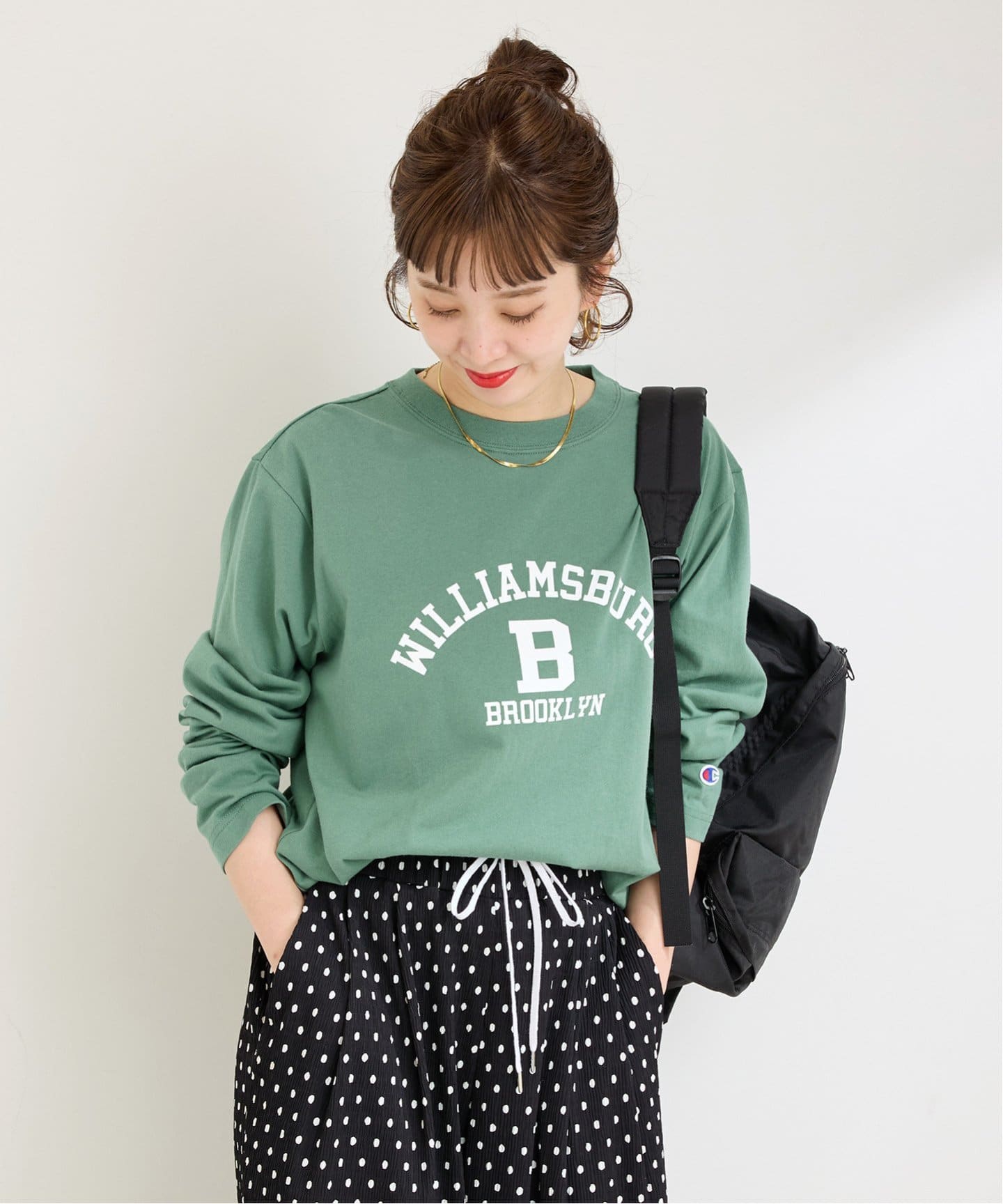Champion/チャンピオン 別注 20s/1 Jersey L/S T-SHIRT（Tシャツ