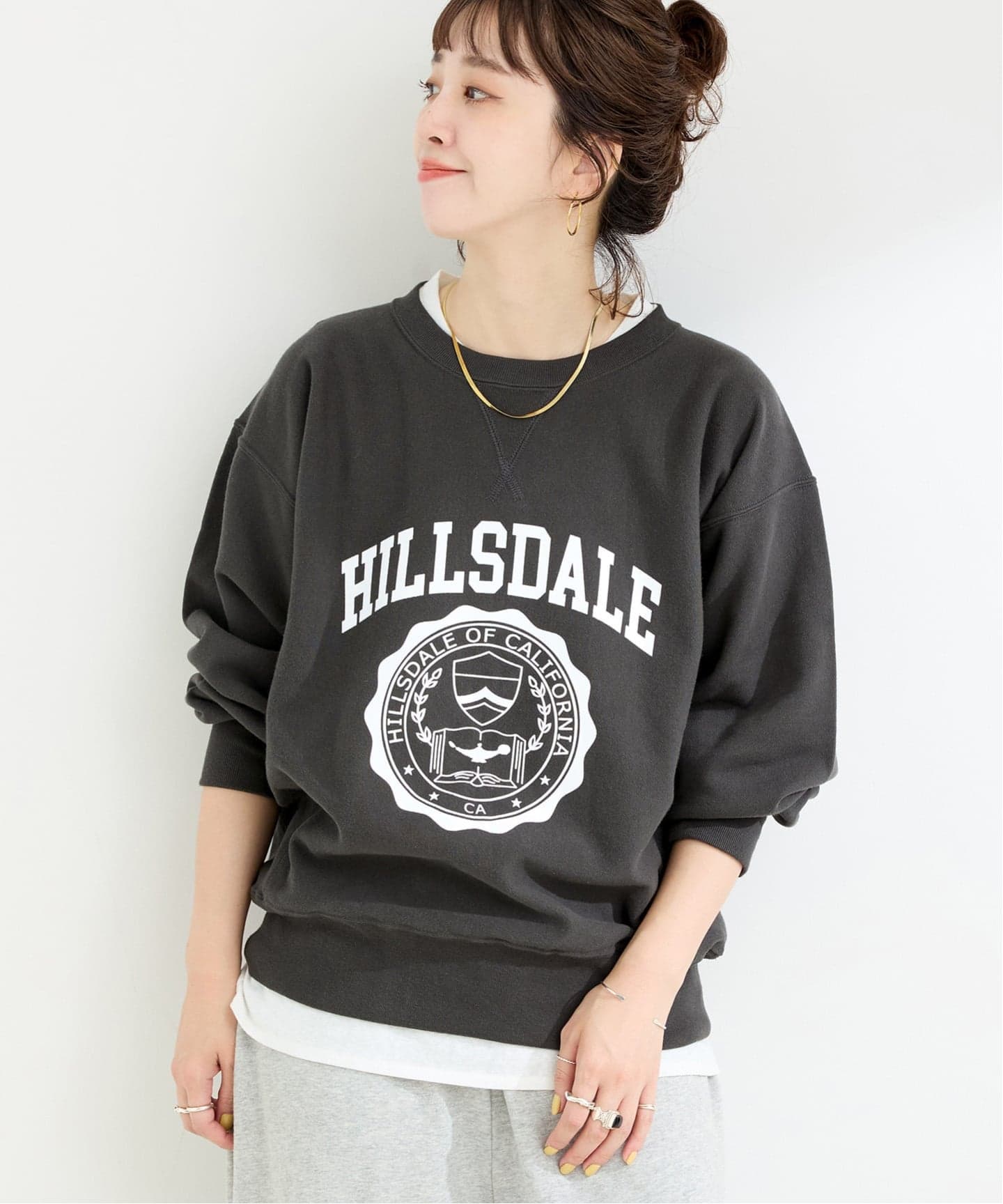 《予約》ウォッシャブル / Champion/チャンピオン RW10oz French Terry CREW NECK S