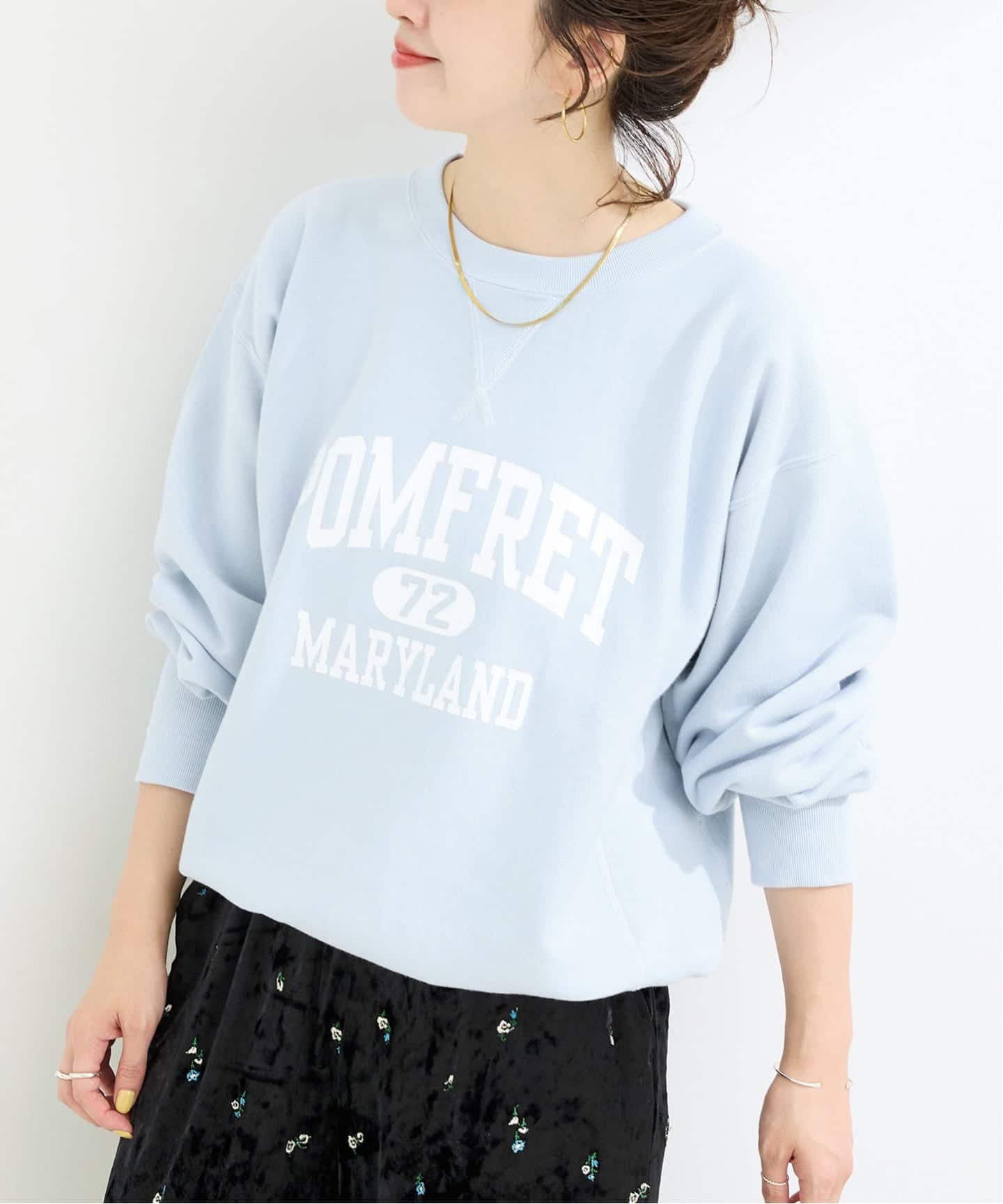 《予約》ウォッシャブル / Champion/チャンピオン RW10oz French Terry CREW NECK S