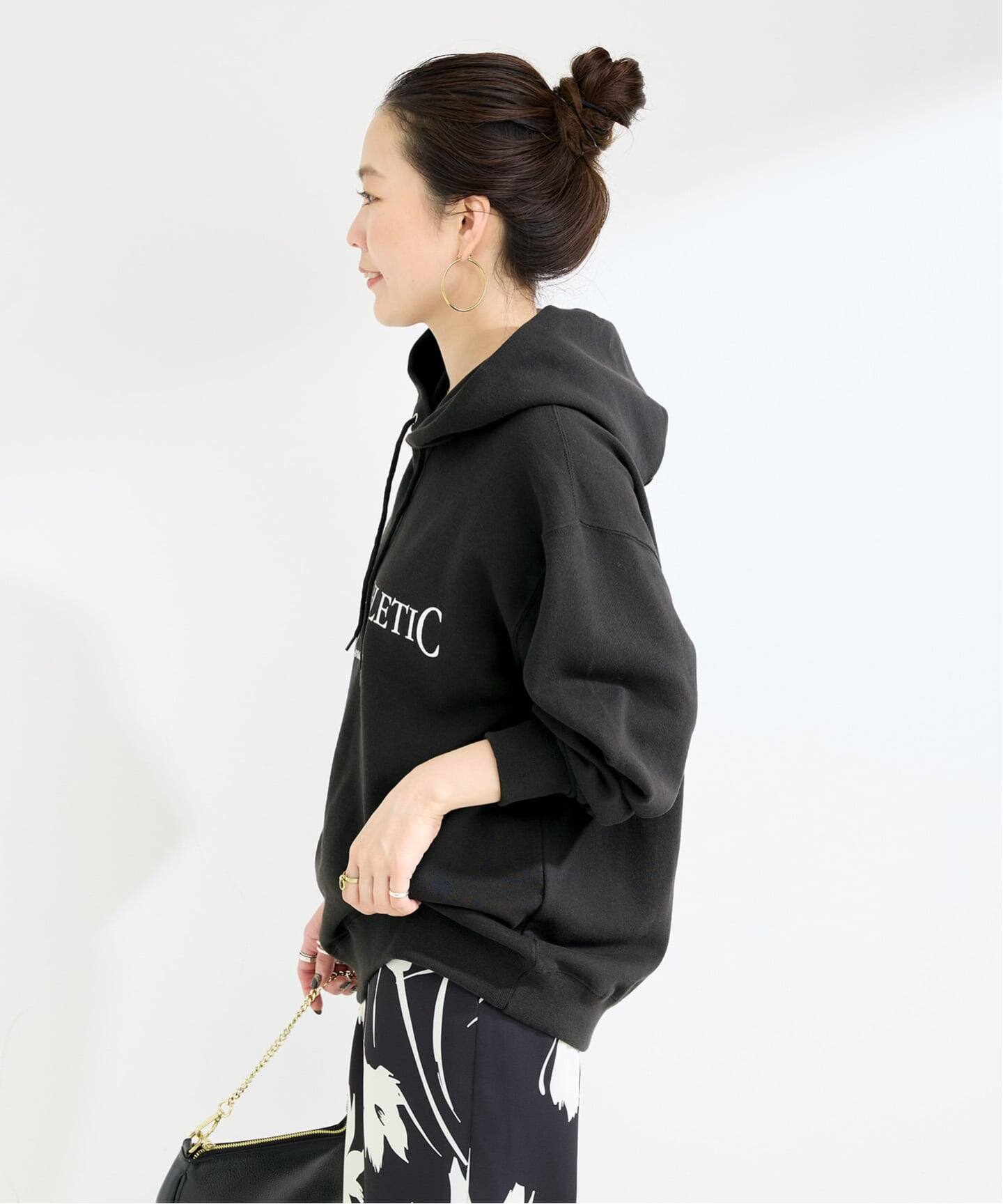 【レッド】RUSSELL ATHLETIC / ラッセル・アスレティック 別注 裏毛ロゴフーディー B.C STOCK｜RUSSELL ATHLETIC / ラッセル・アスレティック 別注 裏毛