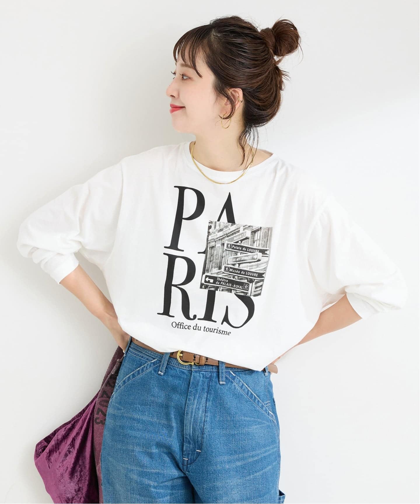 MCL/エムシーエル 別注 ロゴ L/S TEE