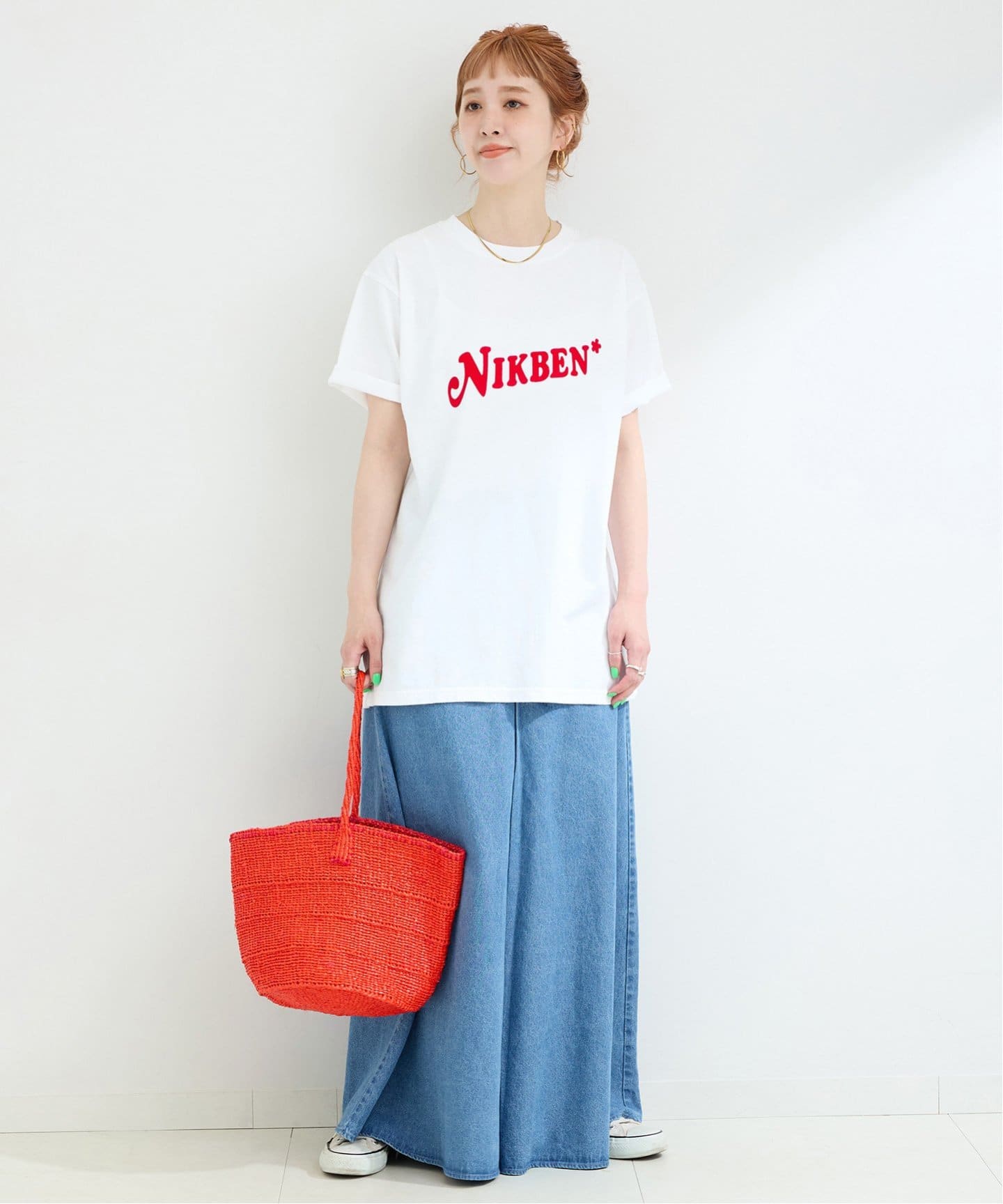 tシャツ NIKBEN / ニックベン 別注 NIKBEN ロゴTEE レディース NIKBEN / ニックベン 別注 NIKBEN ロゴTEE（Tシャツ／カットソー