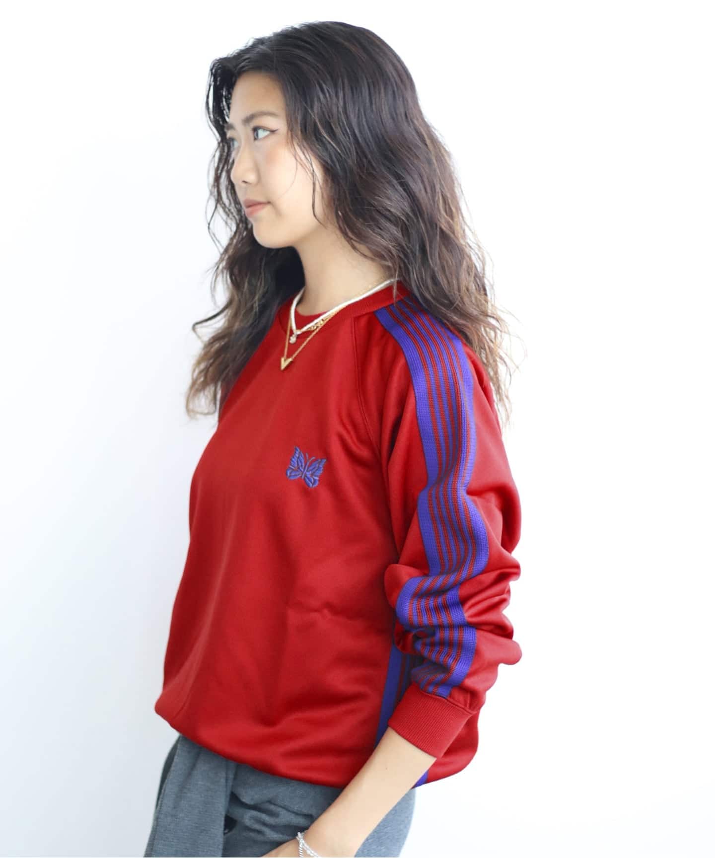ニードルズ25SS TrackCrewNeck ShirtPolySmooth ニードルズ25SS TrackCrewNeck ShirtPolySmooth Needles Track