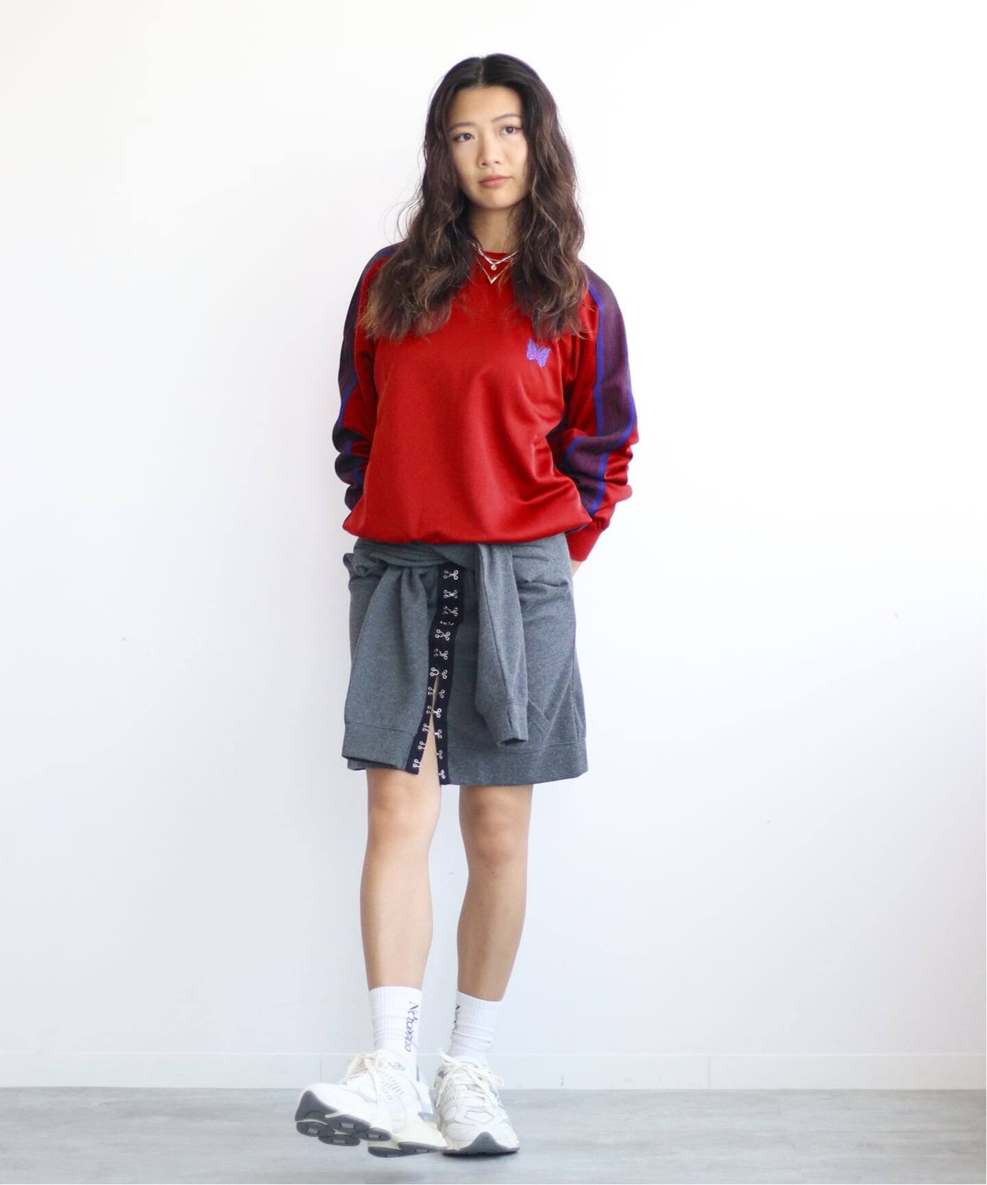 NEEDLES/ニードルズTrack Crew Neck Shirt-PolySmooth（Tシャツ