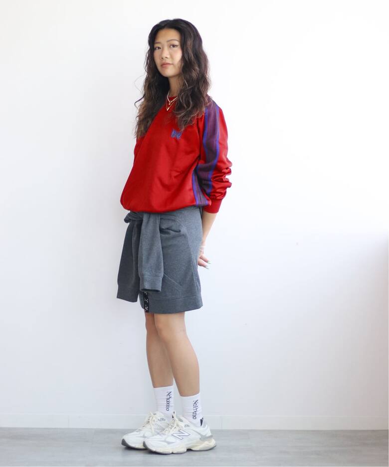 NEEDLES/ニードルズTrack Crew Neck Shirt-PolySmooth（Tシャツ 