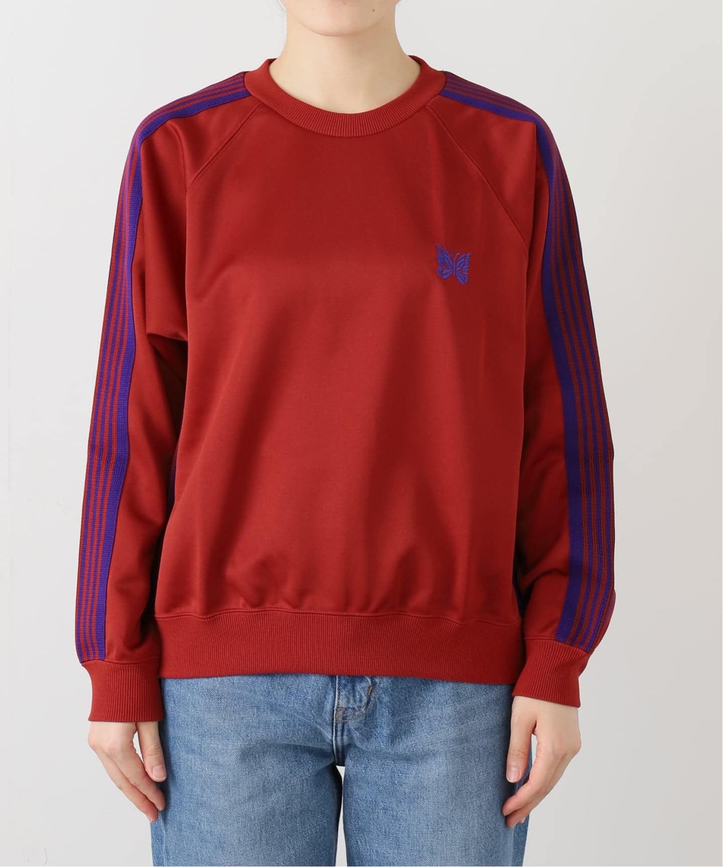 ニードルズ25SS TrackCrewNeck ShirtPolySmooth 30%OFF セール ニードルズ NEEDLES トラッククルーネックシャツ