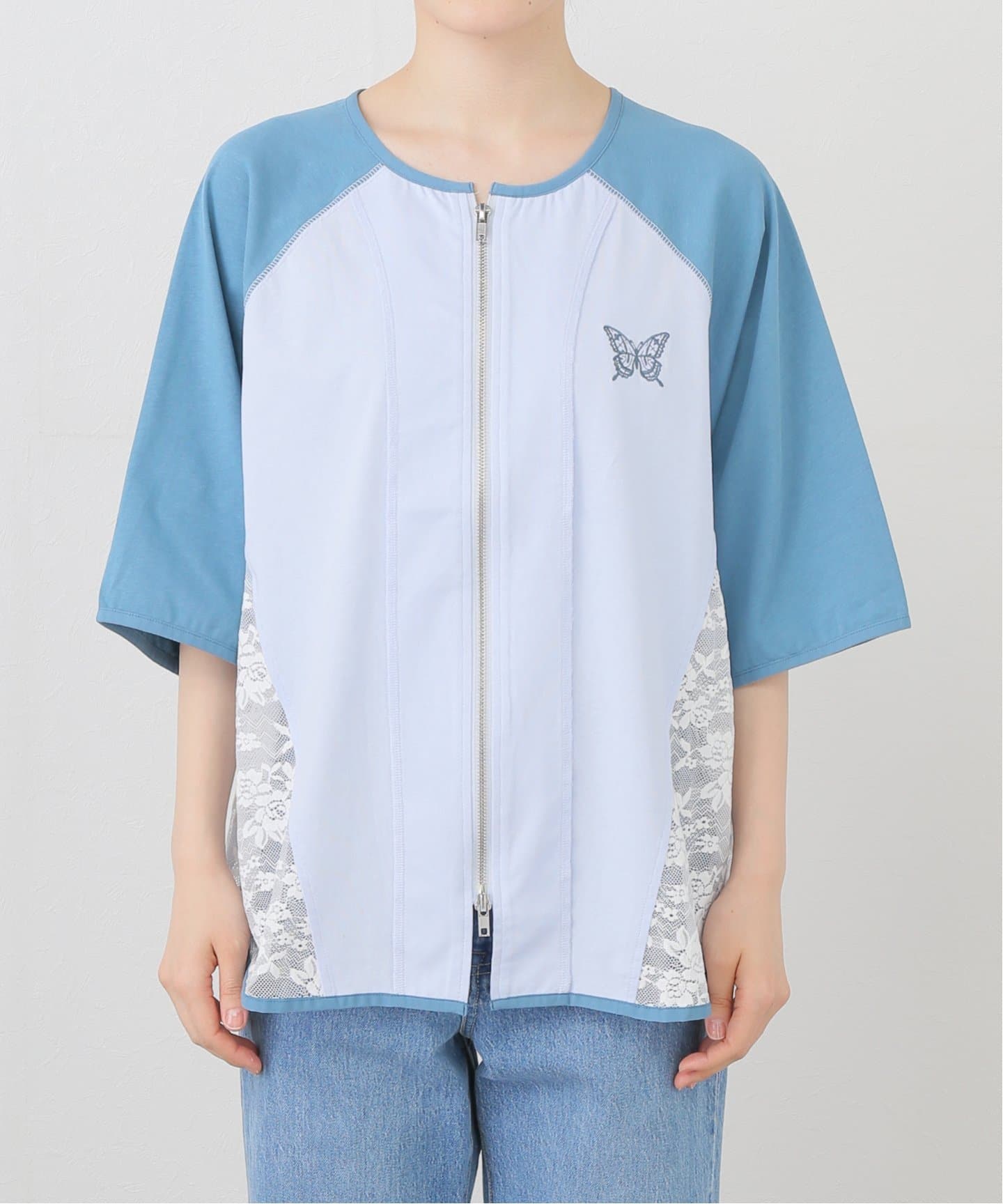 ANNA SUI NYC／レースドッキングダブルジップシャツ ANNA SUI NYC/レースドッキングダブルジップシャツ（Tシャツ