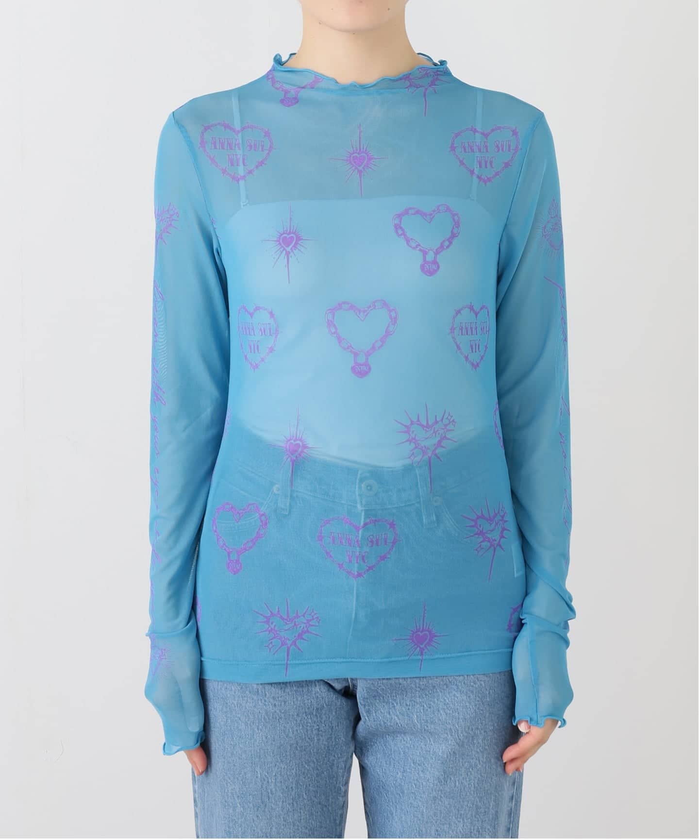 HEAVEN ✖️ Anna Sui Y2Kシアートップス HEAVEN ✖️ Anna Sui Y2Kシアートップス