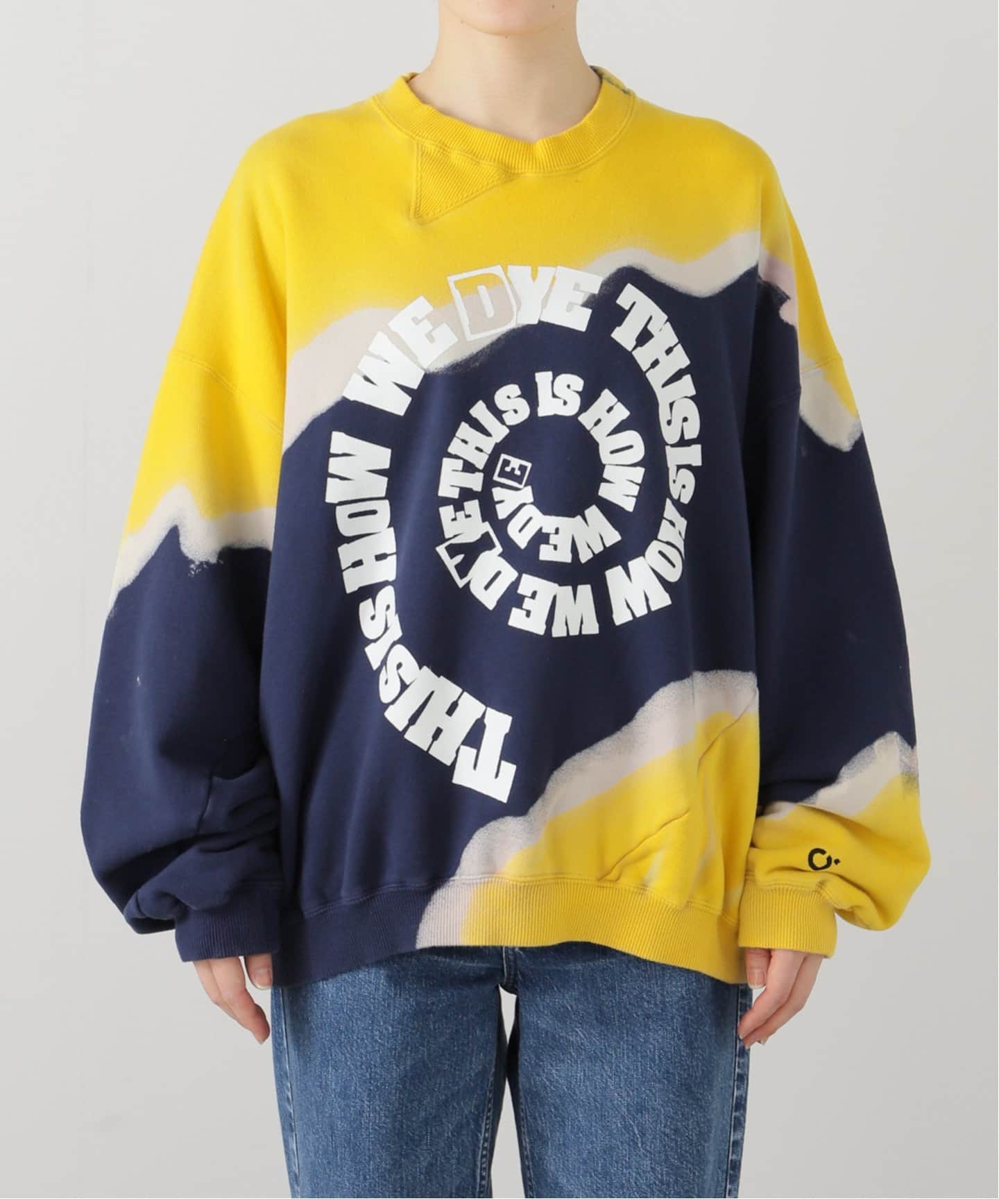 NOMARHYTHM TEXTILE】Hand Dye Twist Sweat - Print（スウェット
