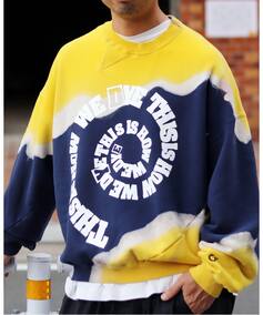 NOMARHYTHM TEXTILE】Hand Dye Twist Sweat - Print（スウェット