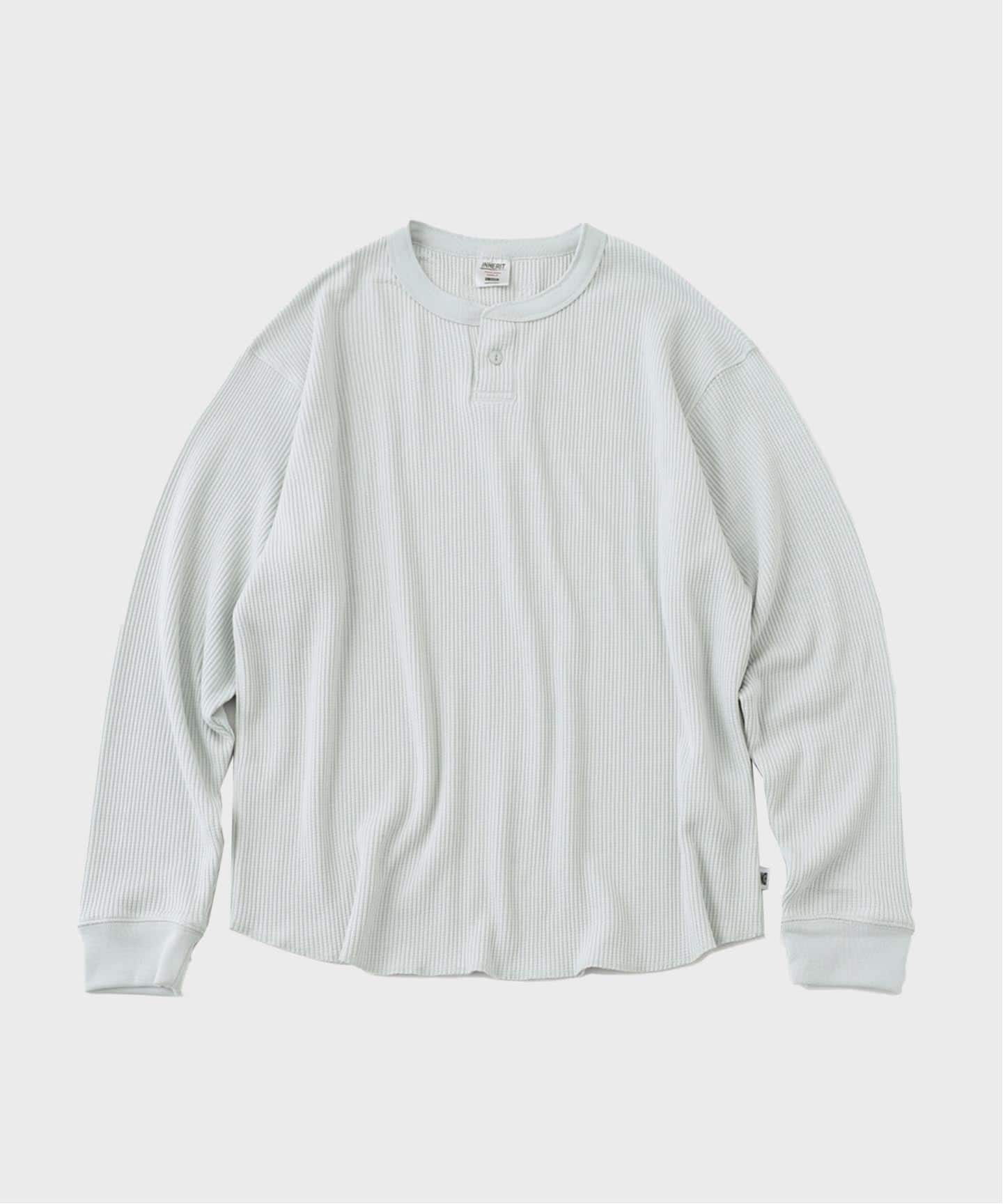 Deuxieme Classe ヘンリーネックカットソー　ワッフル　ホワイト Deuxieme Classe ヘンリーネックカットソー ワッフル ホワイト