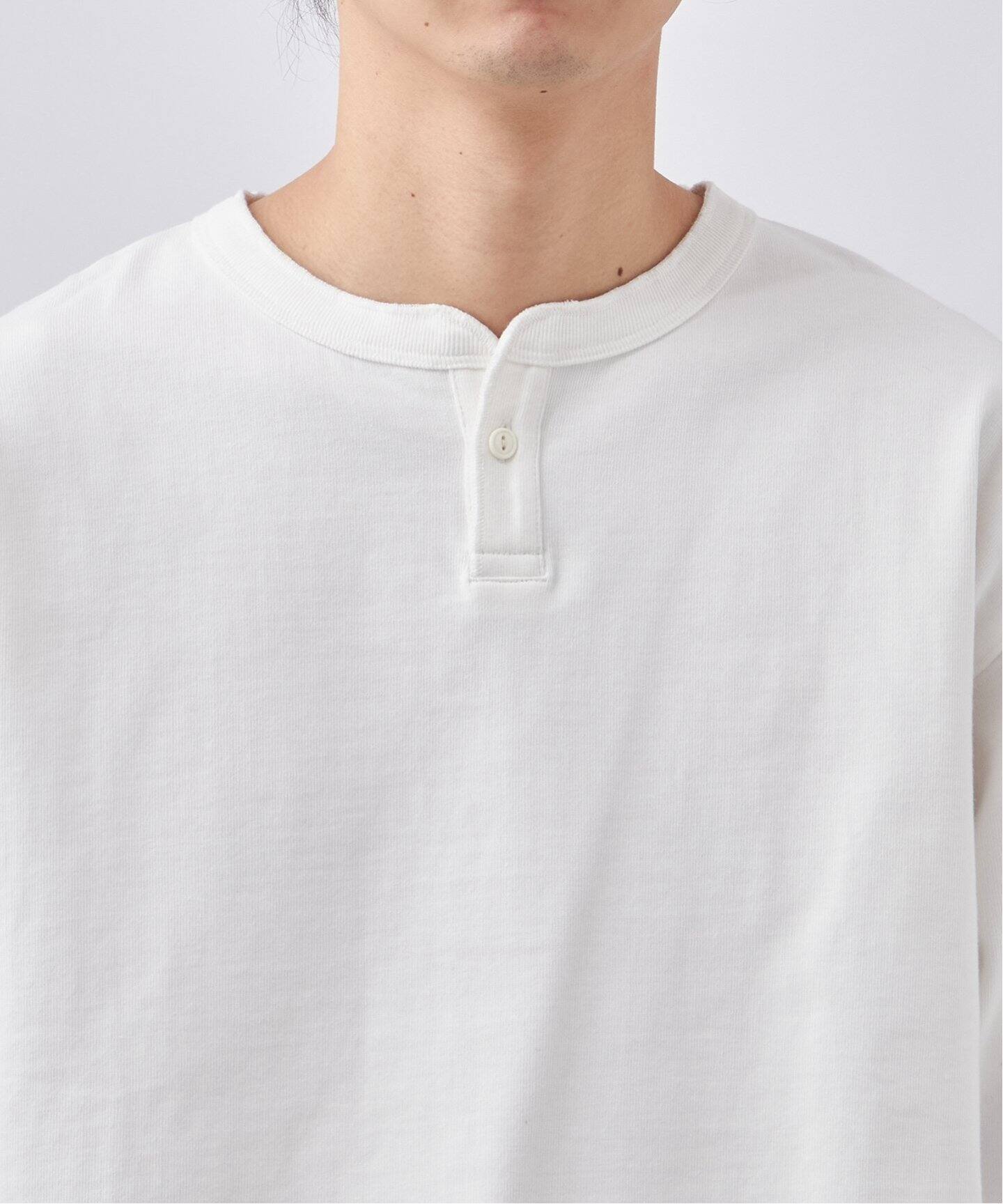 ANTS & ELEPHANTS】ヘンリーネック ロングTシャツ（Tシャツ