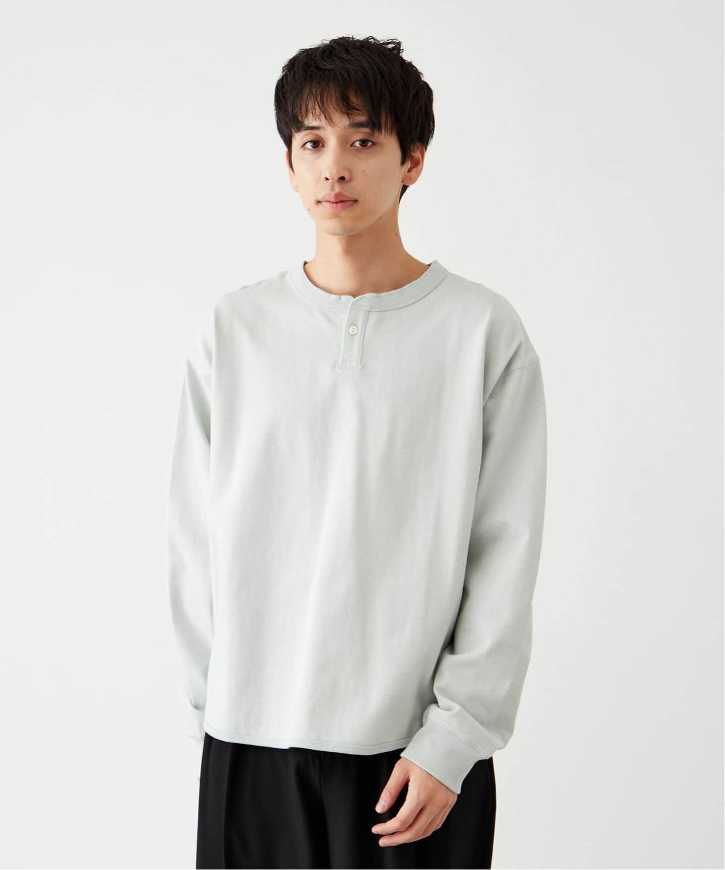 【ANTS & ELEPHANTS】ヘンリーネック ロングTシャツ