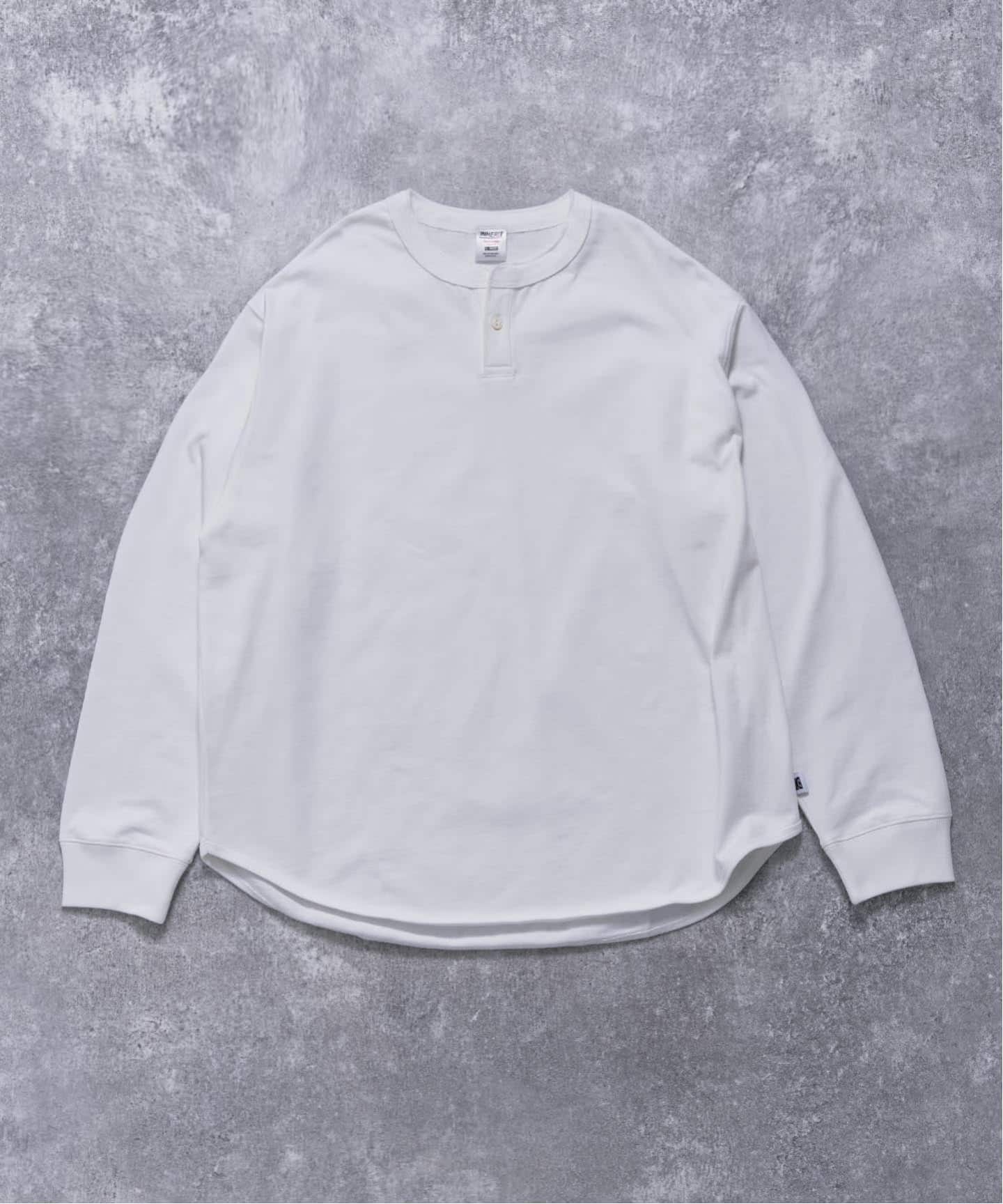 【ANTS & ELEPHANTS】ヘンリーネック ロングスリーブTシャツ